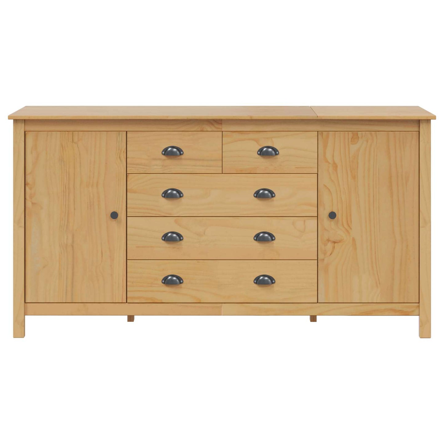 Serviesskap HILL Honning brun 154 x 40 x 80 cm Massiv furu