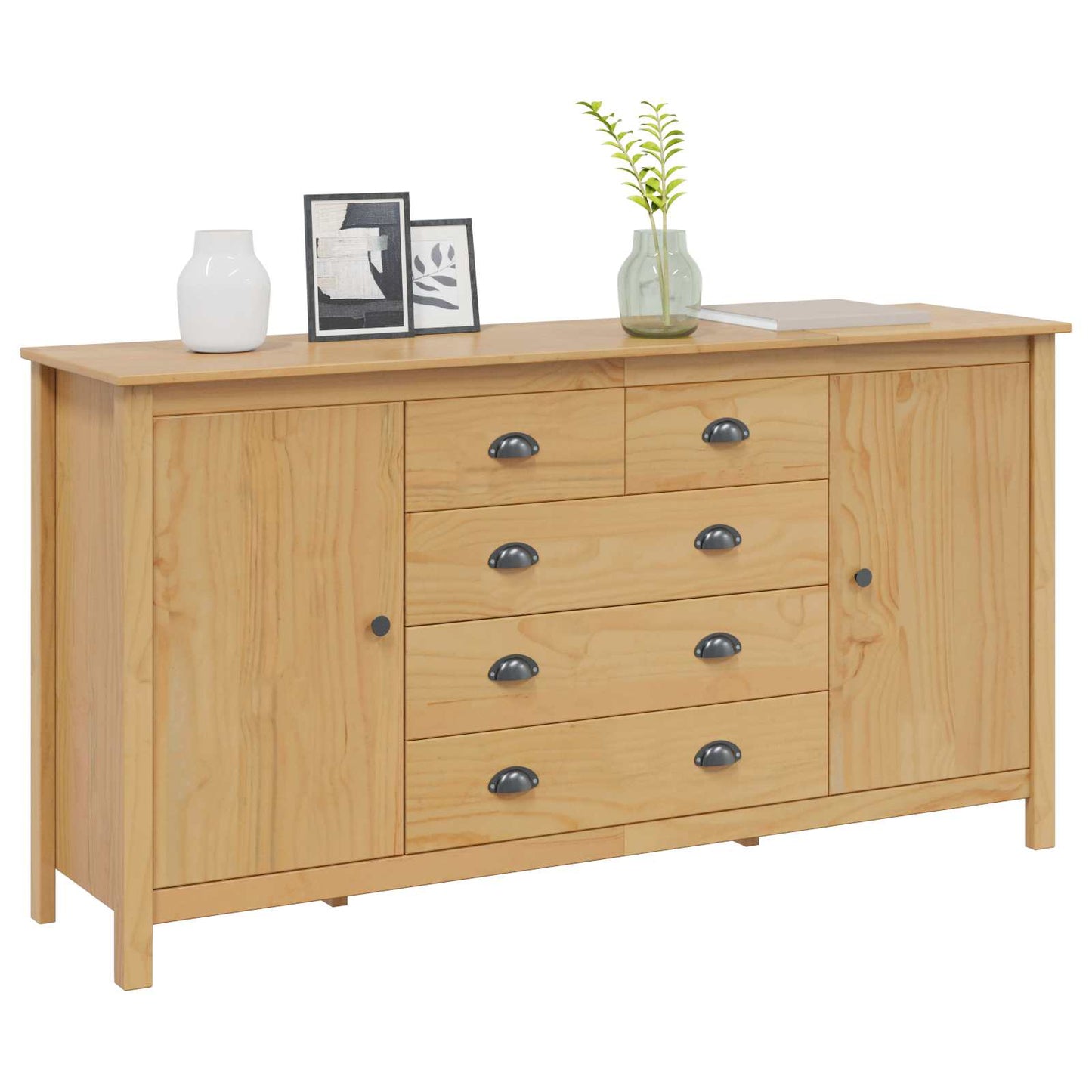Serviesskap HILL Honning brun 154 x 40 x 80 cm Massiv furu