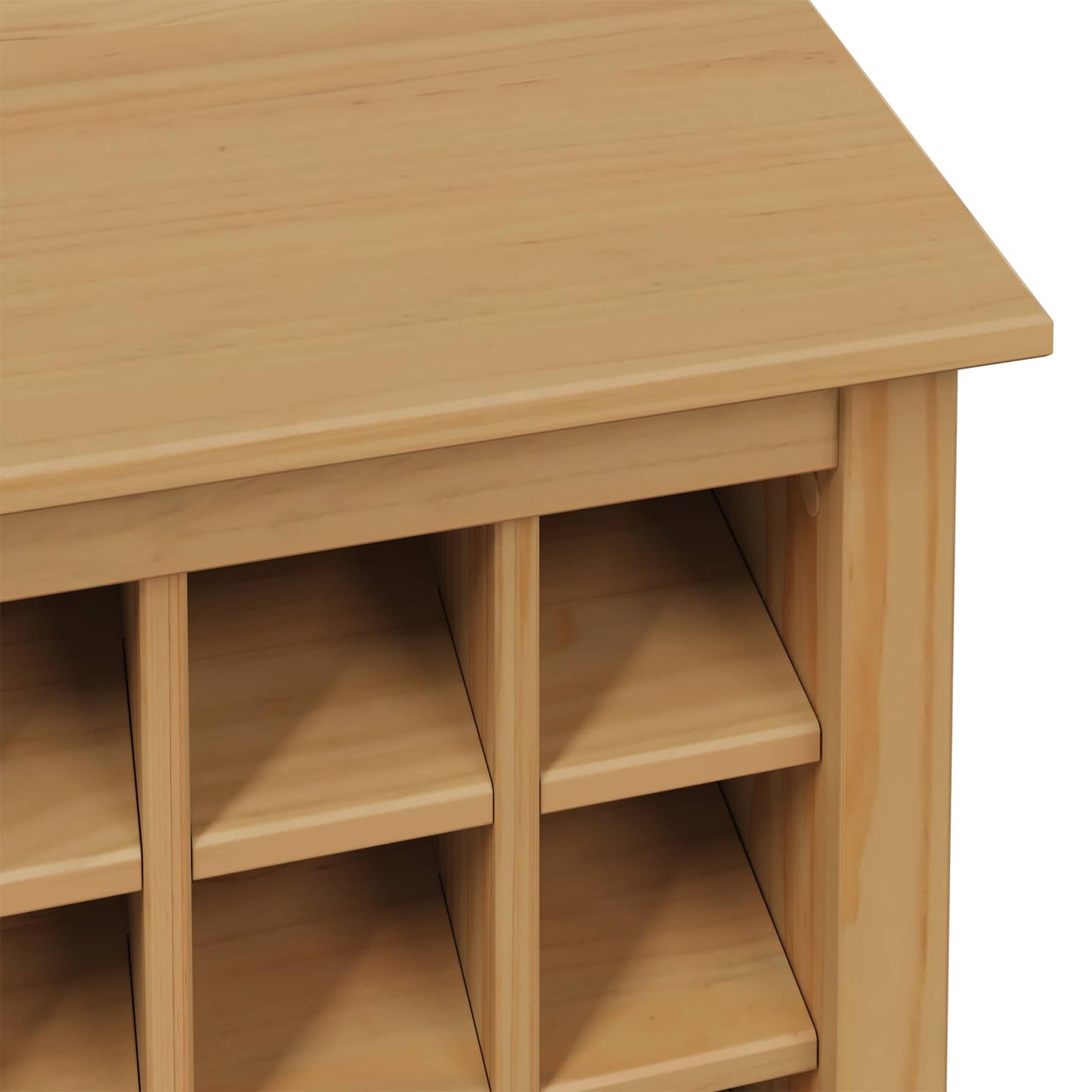 Vinskap HILL Honning brun 79.5 x 40 x 107.5 cm Massiv furu