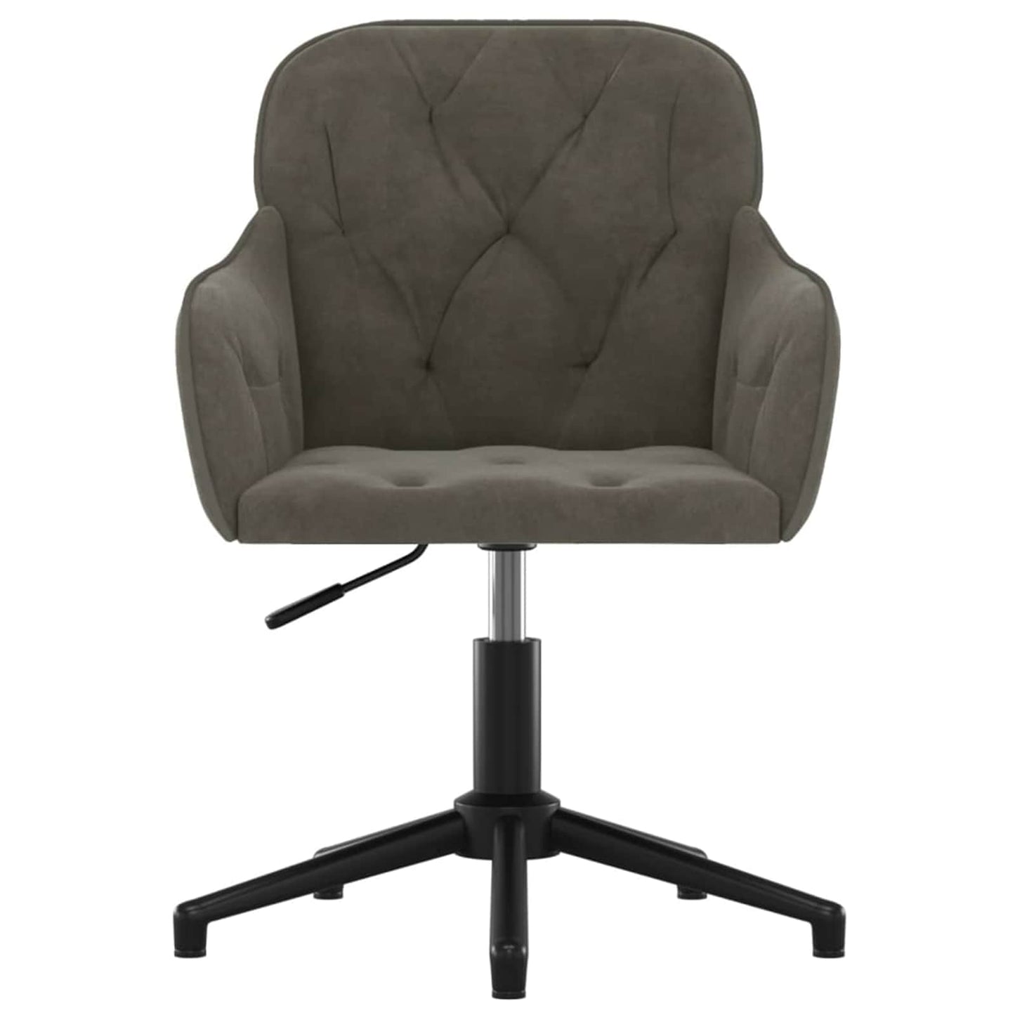 Spisestuestol 2 pcs Mørkegrå 55 x 59,5 x 77 cm Fløyel vidaXL