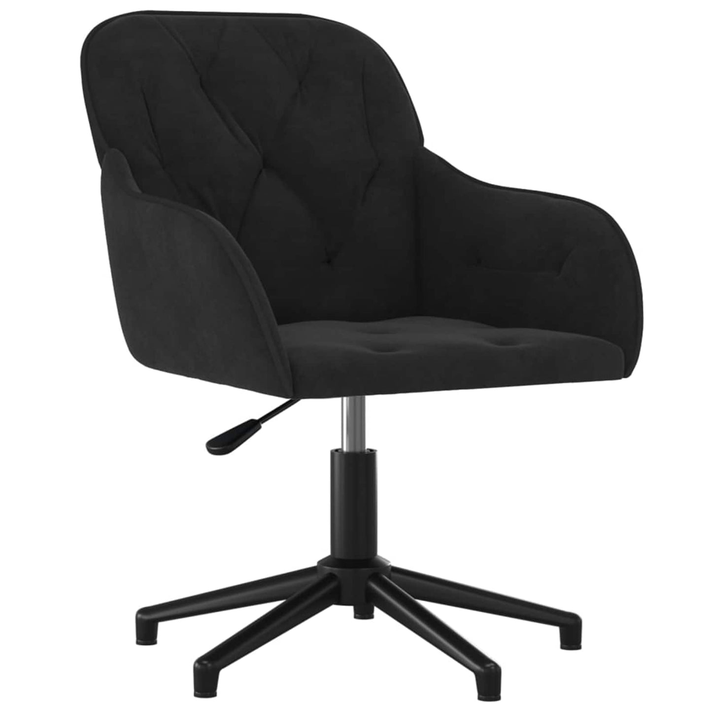 Spisestuestol 2 pcs Svart 55 x 59,5 x 77 cm Fløyel vidaXL