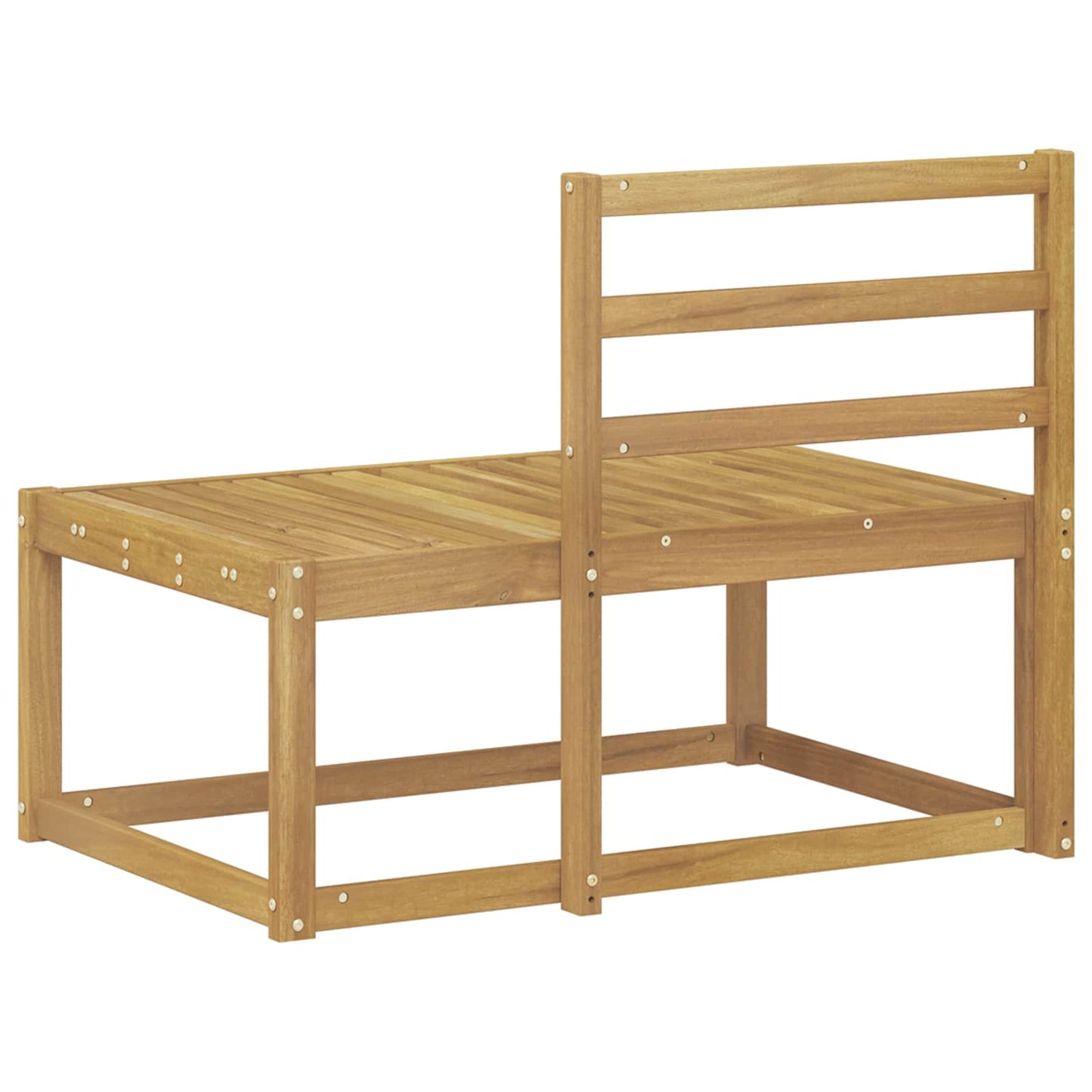 Utendørs End Sofagruppe Hvit 91 x 63 x 73 cm Solid akasietre