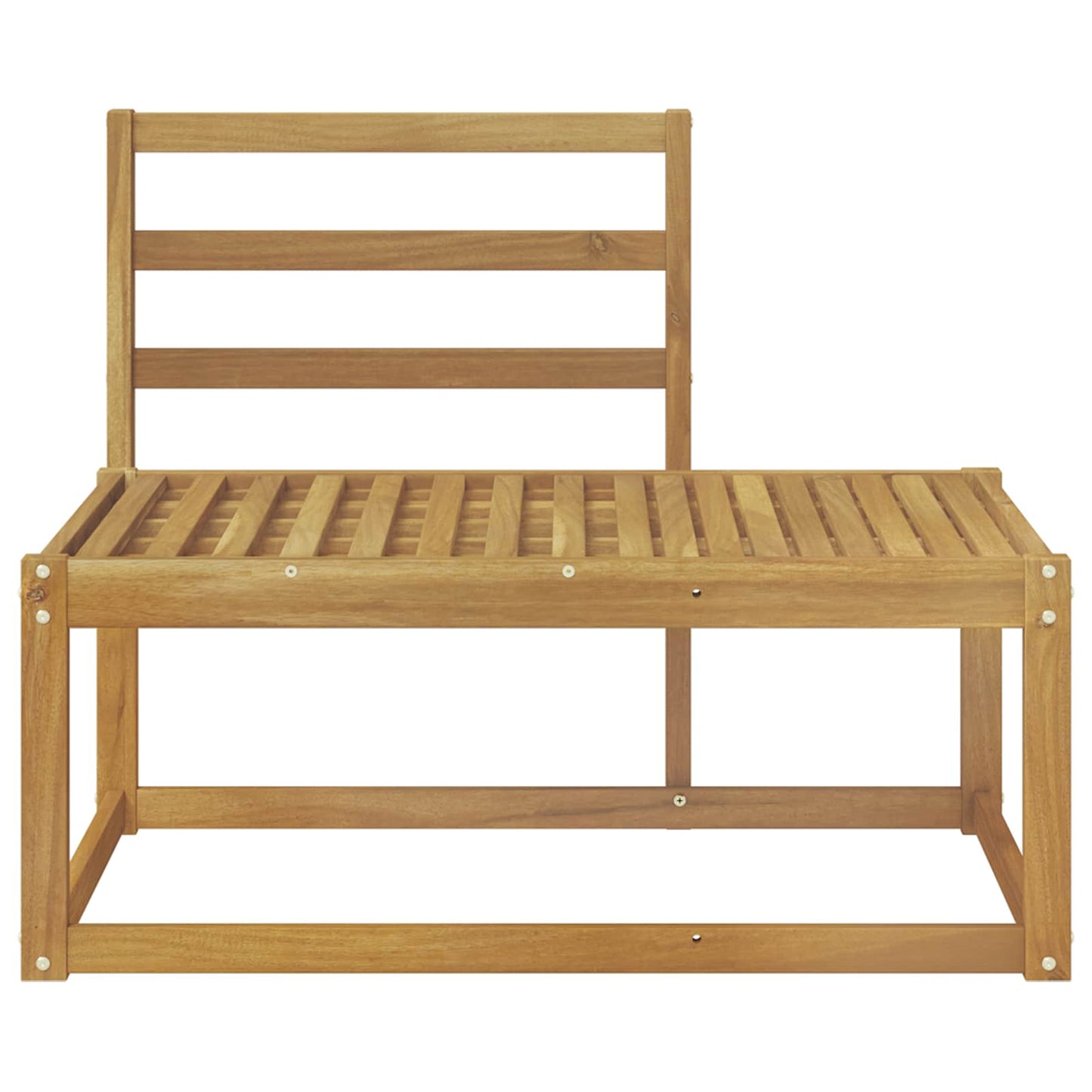 Utendørs End Sofagruppe Hvit 91 x 63 x 73 cm Solid akasietre