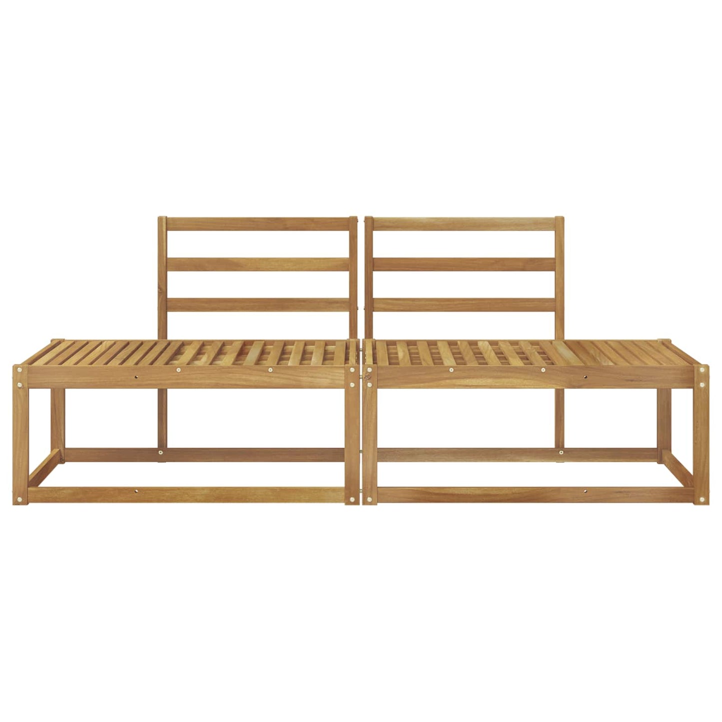 Utendørs End Sofagruppe 2 Stk Hvit 182,5 x 63 x 73 cm