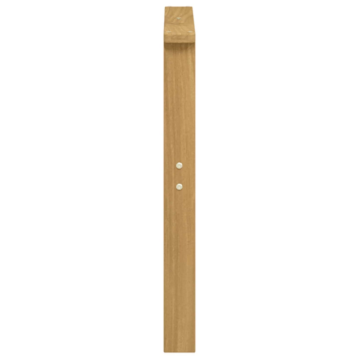 Armlene Modul 2 pcs Hvit 60 x 6 x 61 cm Solid akasietre