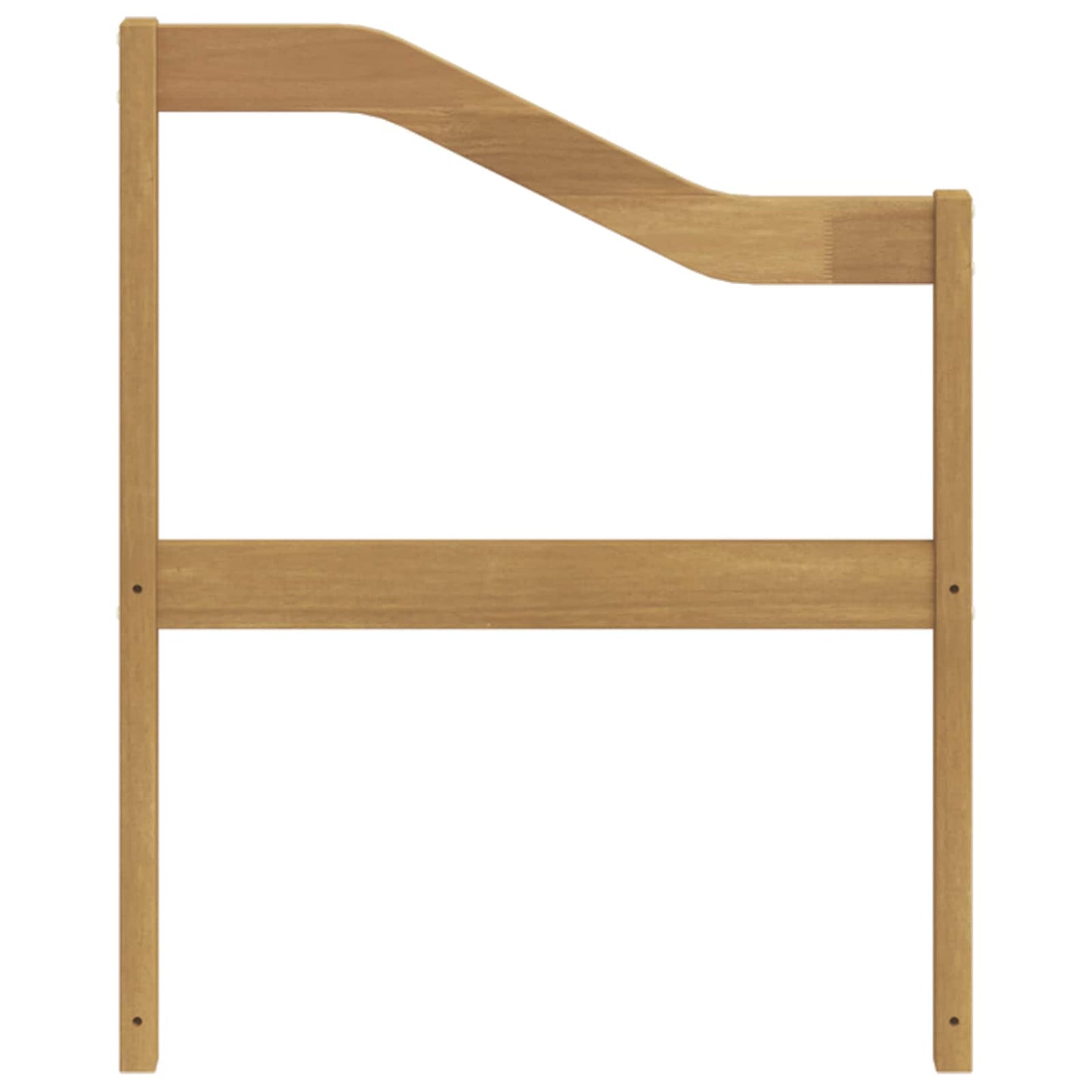 Armlen modulen 2 pcs Hvit 59 x 4 x 73 cm Solid akasietre