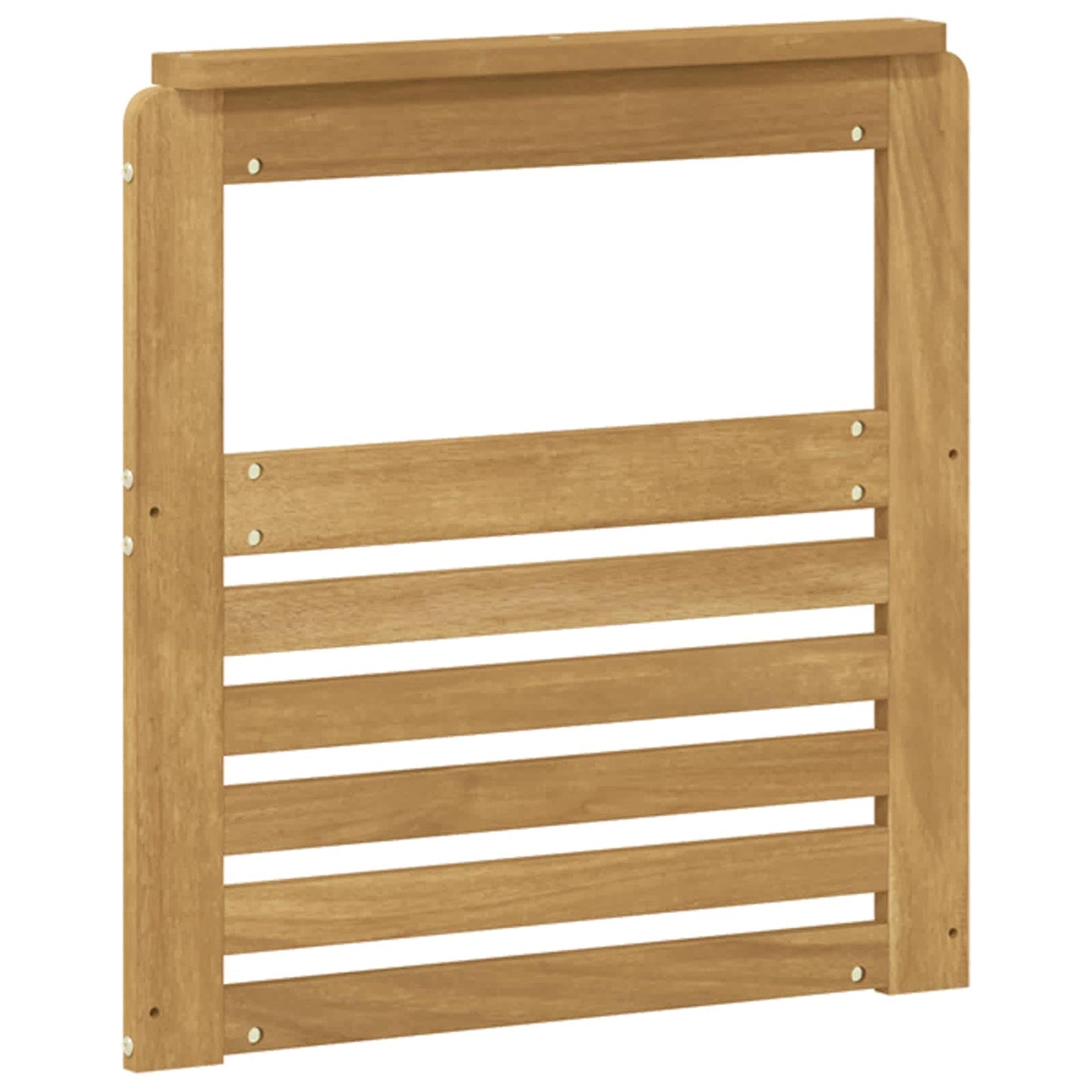Armlene Modul 2 pcs Hvit 59 x 6 x 61 cm Solid akasietre
