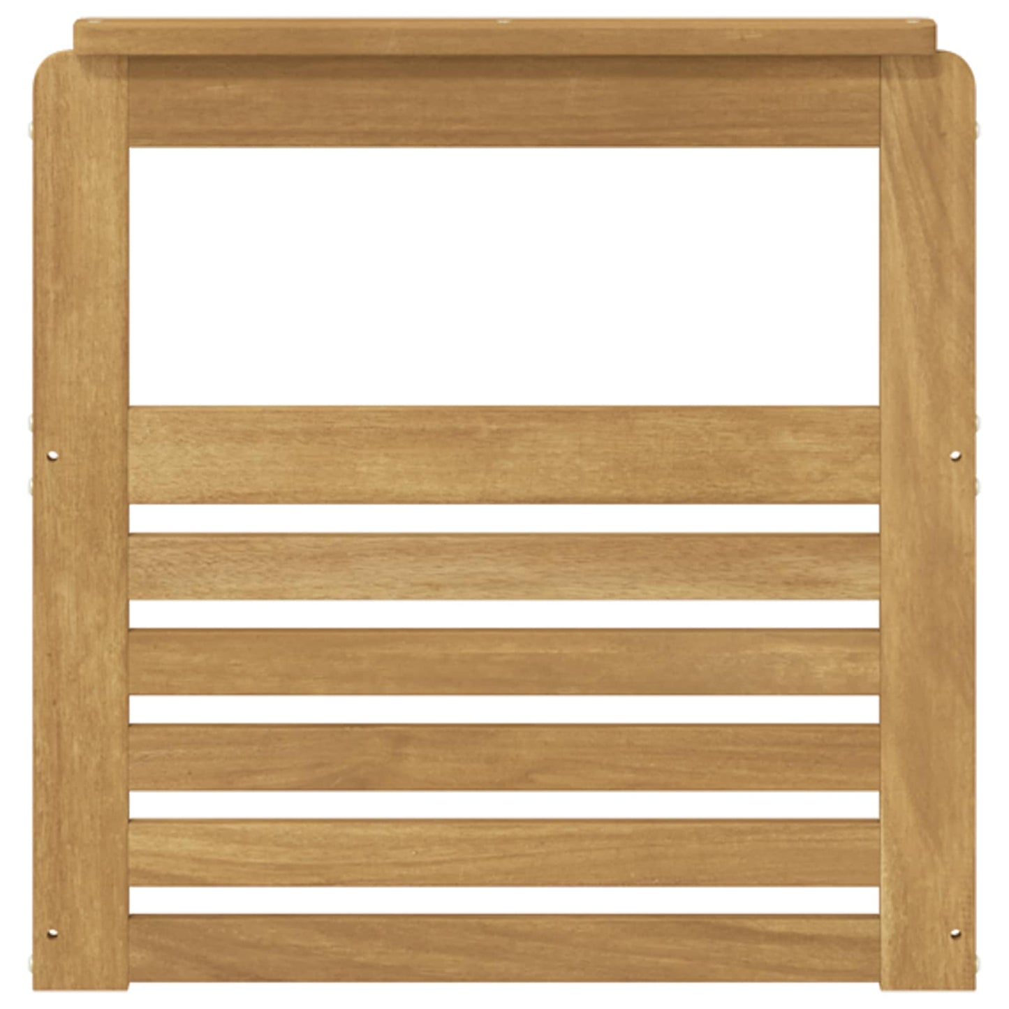 Armlene Modul 2 pcs Hvit 59 x 6 x 61 cm Solid akasietre