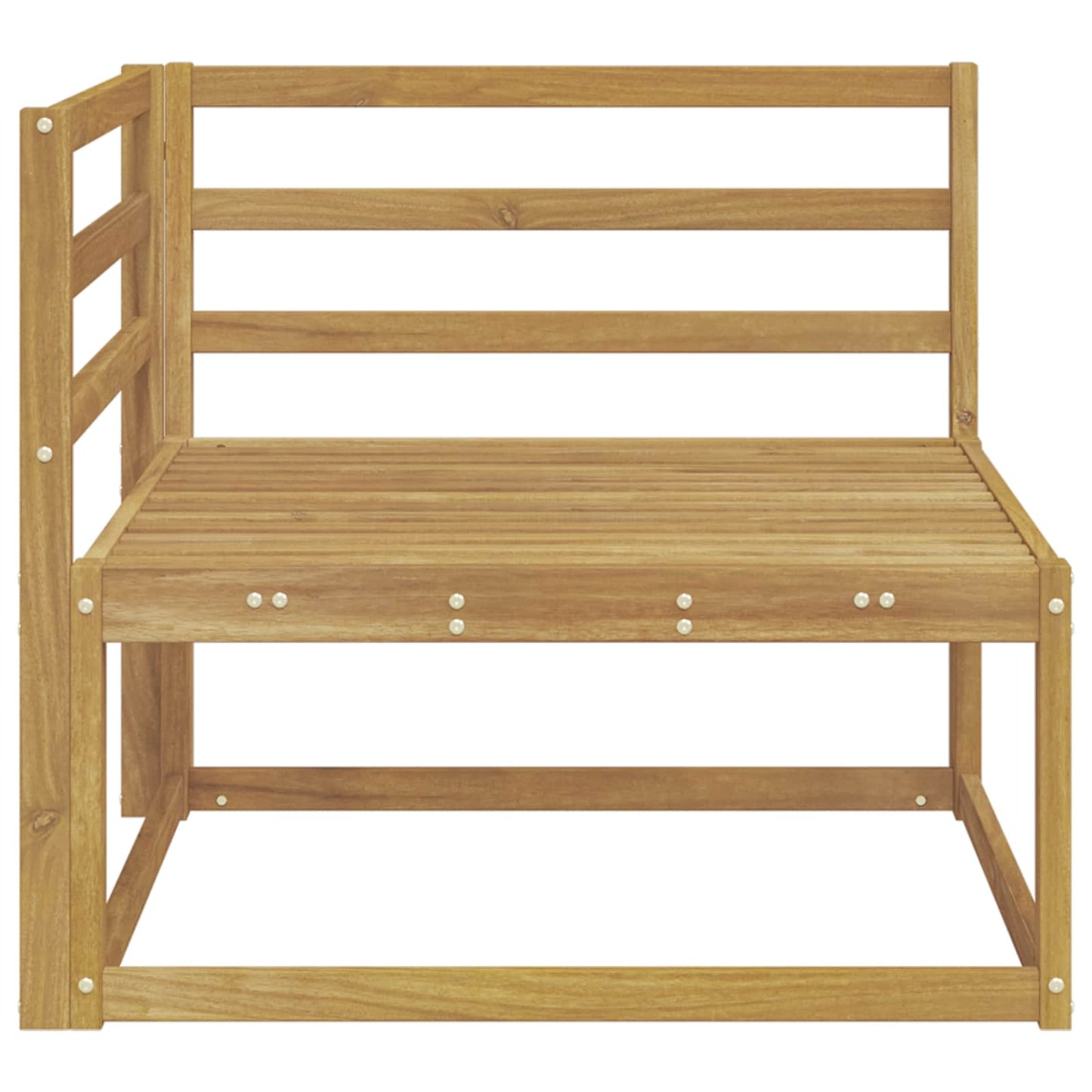 Utendørs Hjørnesofa Hvit 83 x 83 x 73 cm
