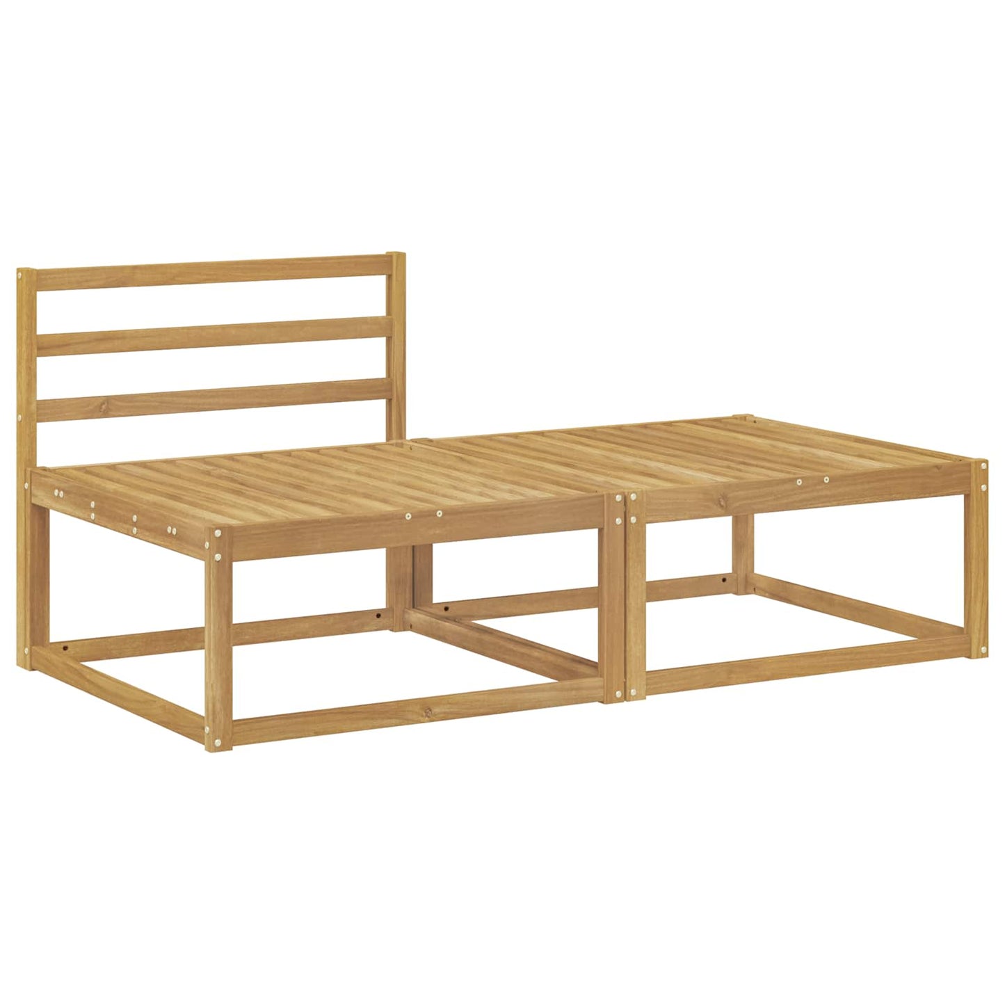 2 Stk Ute fotstøtte Polyester Hvit