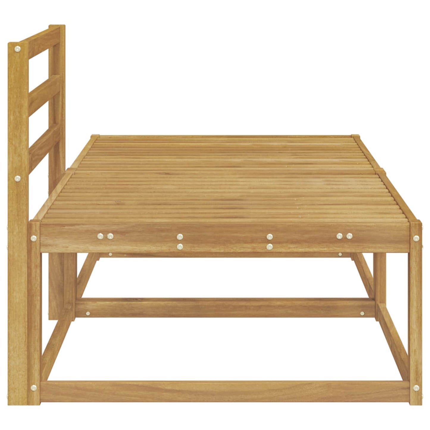 2 Stk Ute fotstøtte Polyester Hvit