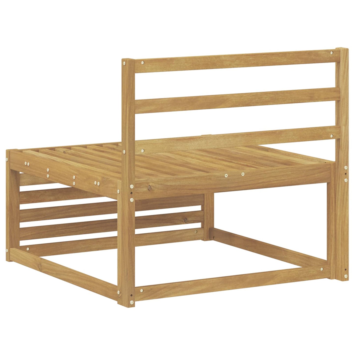Ute Midt Sofa Solid akasietre Hvit 83 x 79 x 73 cm