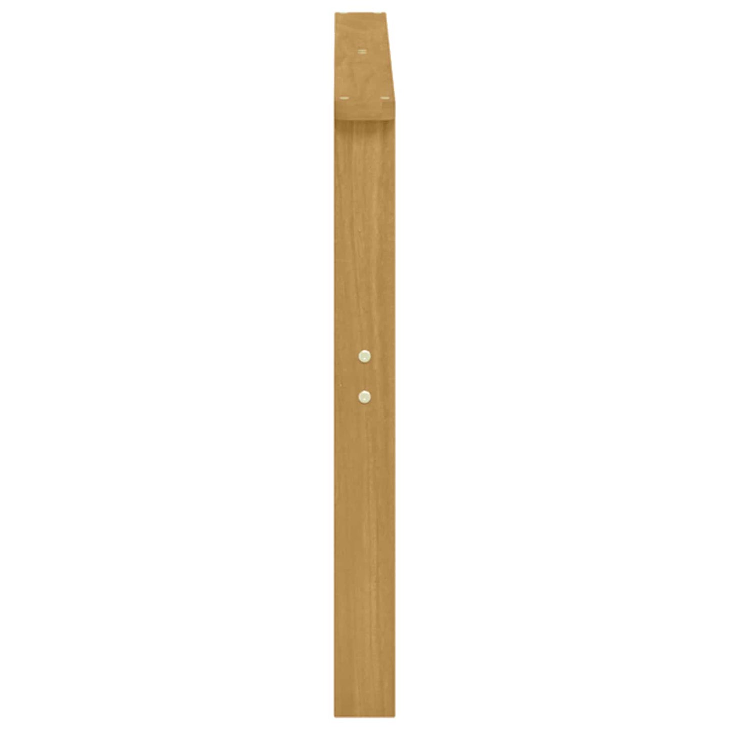 Armstøttemodul 2 pcs Hvit 80 x 6 x 61 cm Solid akasietre