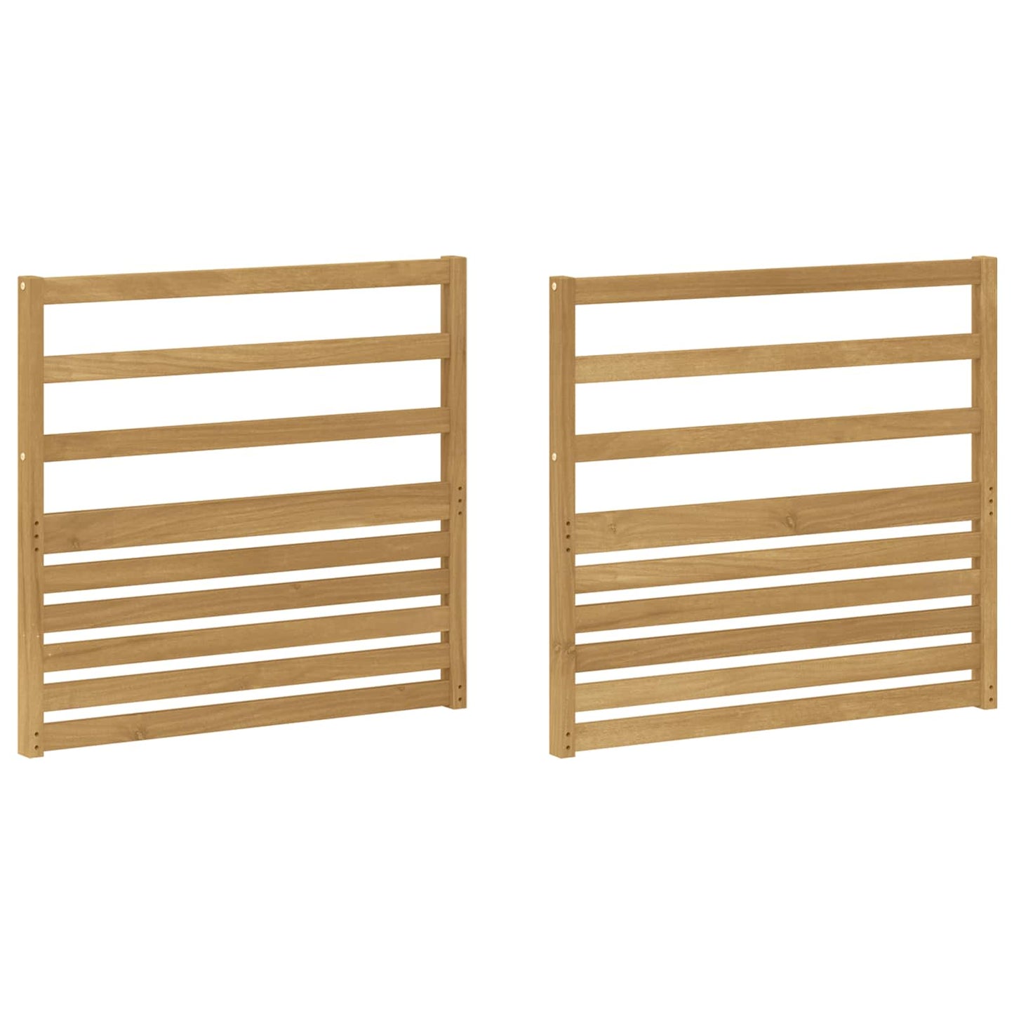 Armlenksmodul 2 pcs Hvit 79 x 4 x 73 cm Solid akasietre