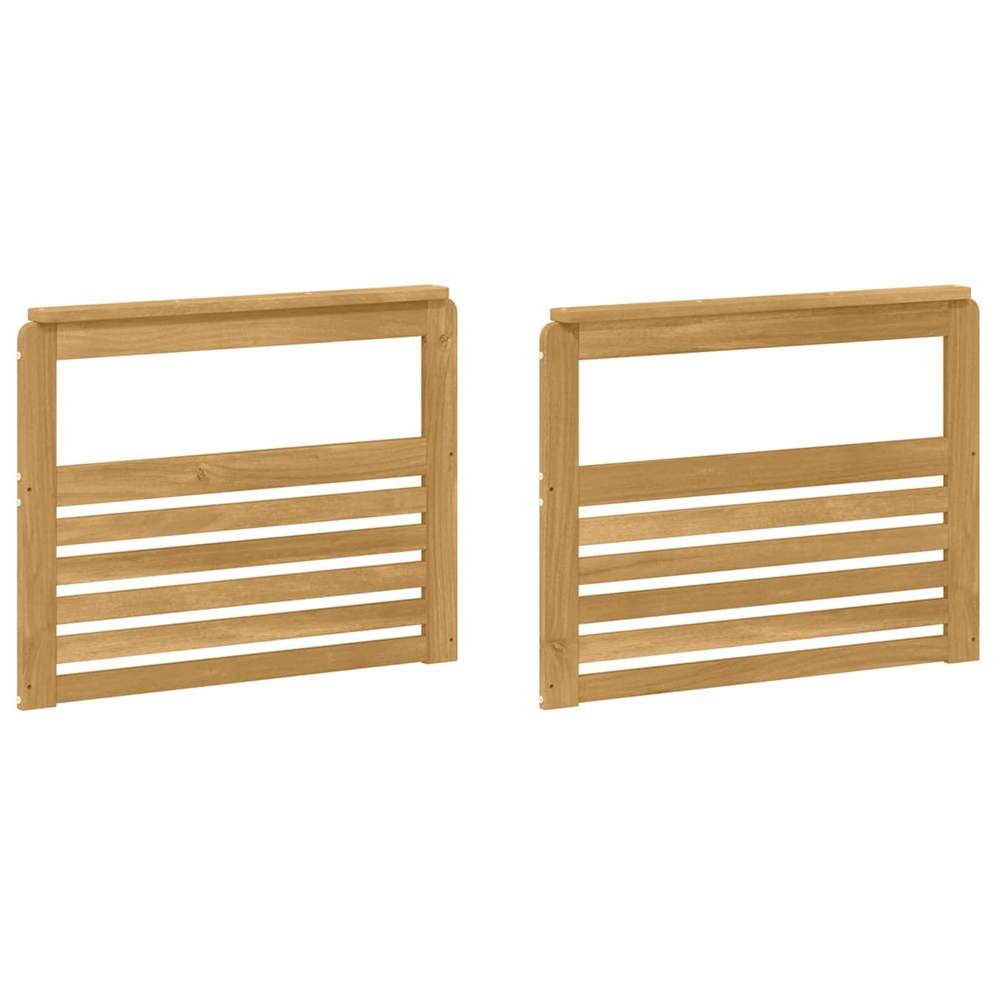 Armlene Modul 2 pcs Hvit 79 x 6 x 61 cm Solid akasietre