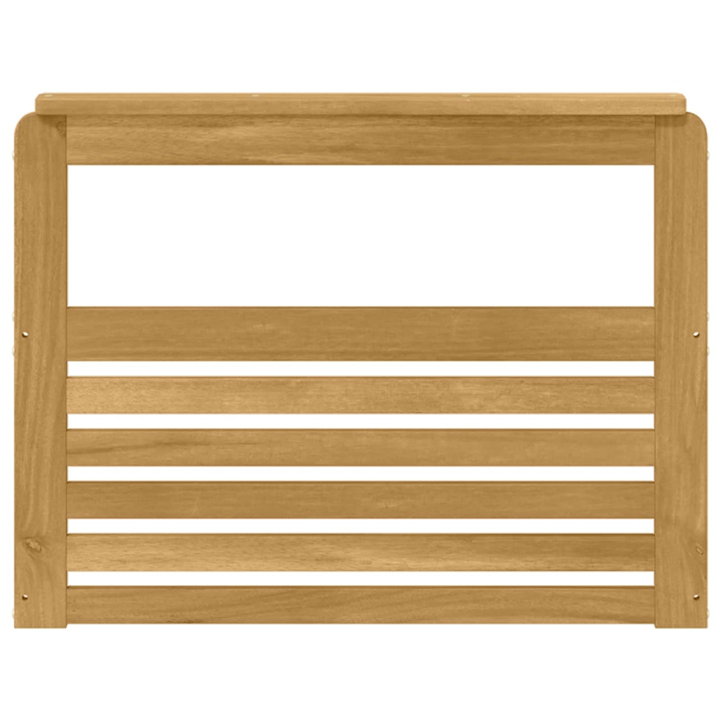 Armlene Modul 2 pcs Hvit 79 x 6 x 61 cm Solid akasietre
