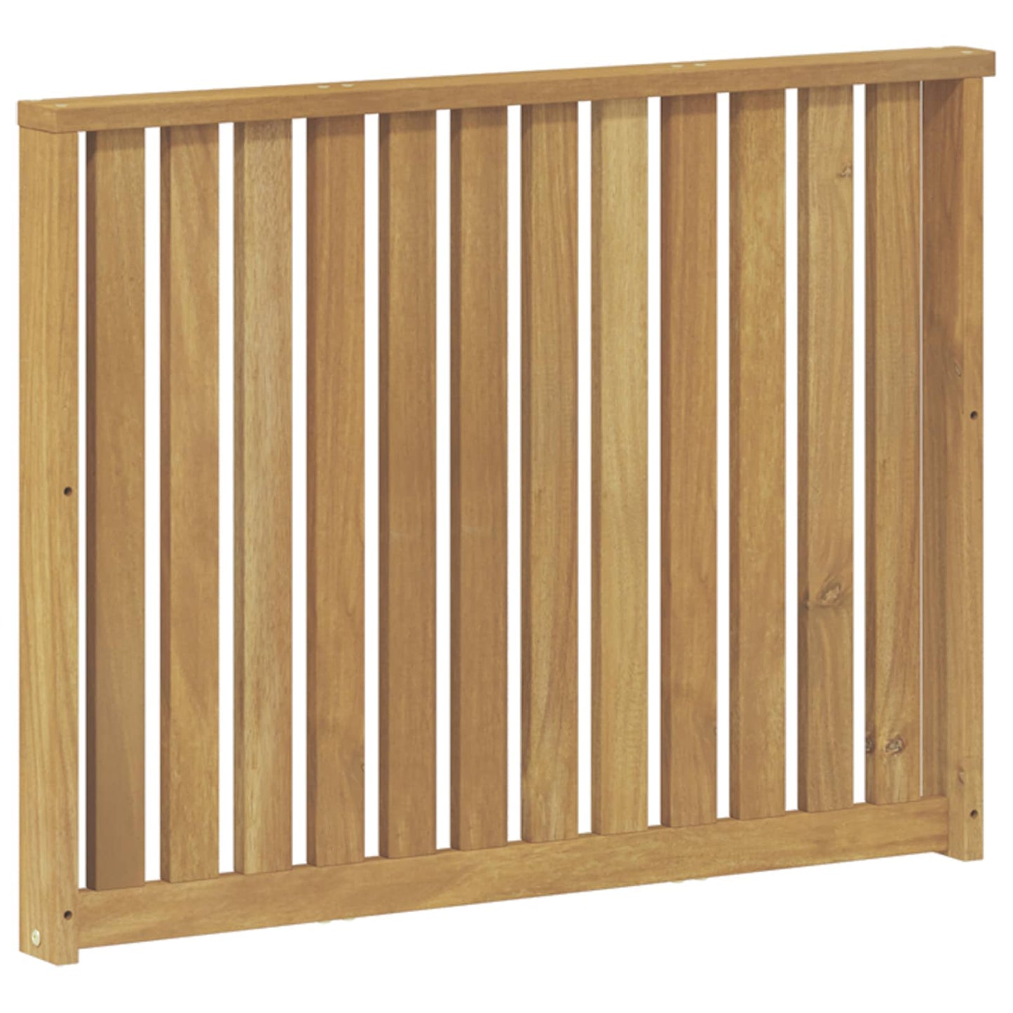 Armlene Modul 2 pcs Hvit 80 x 6 x 61 cm Solid akasietre