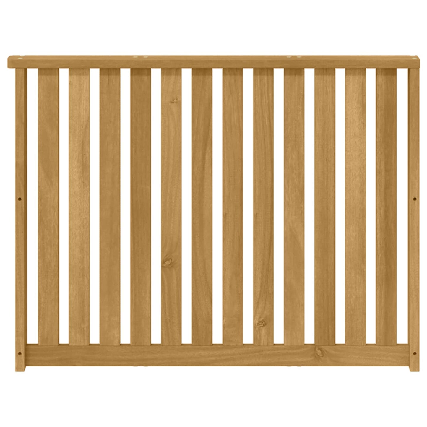 Armlene Modul 2 pcs Hvit 80 x 6 x 61 cm Solid akasietre