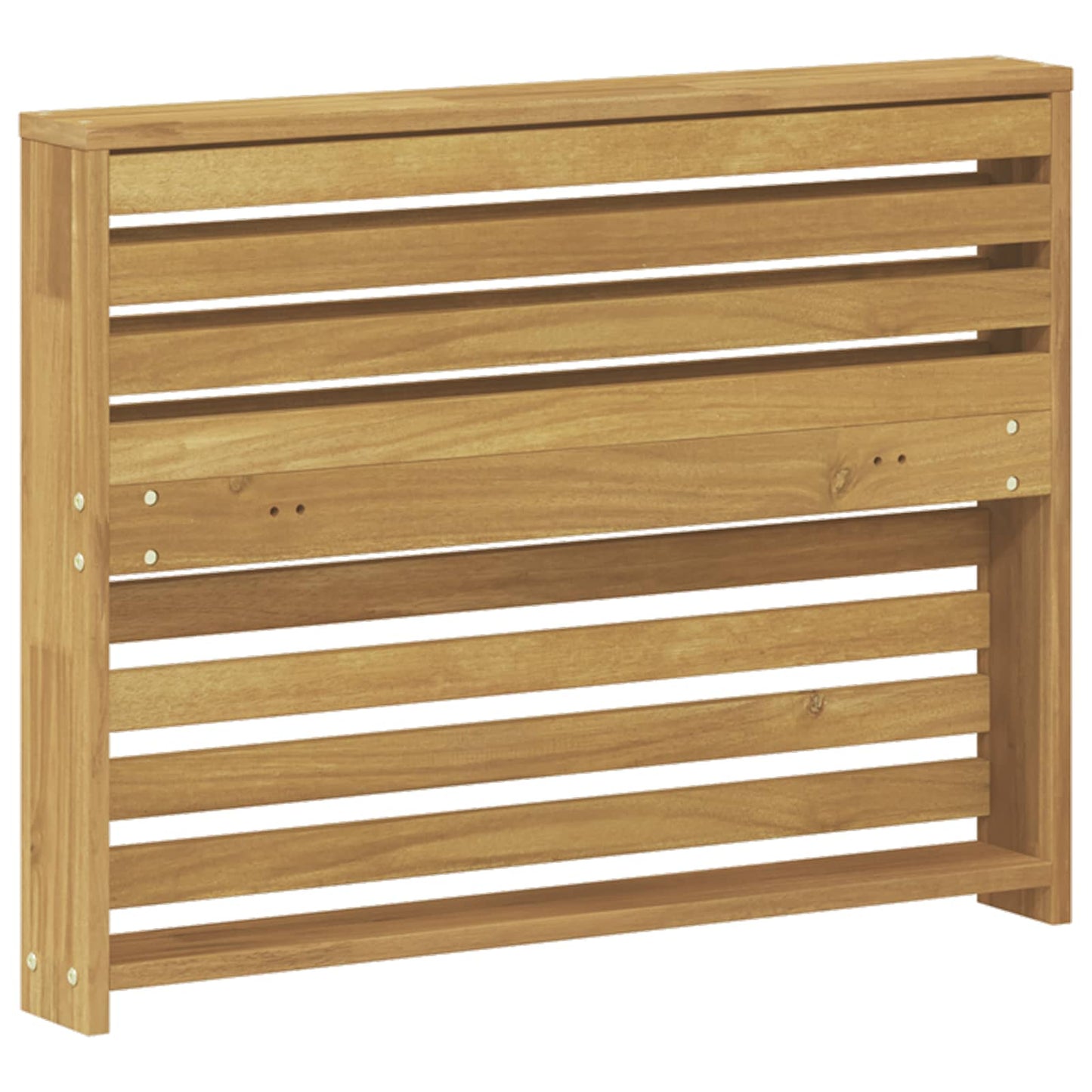 Armlene Modul 2 pcs Hvit 78,5 x 10 x 61 cm Solid akasietre
