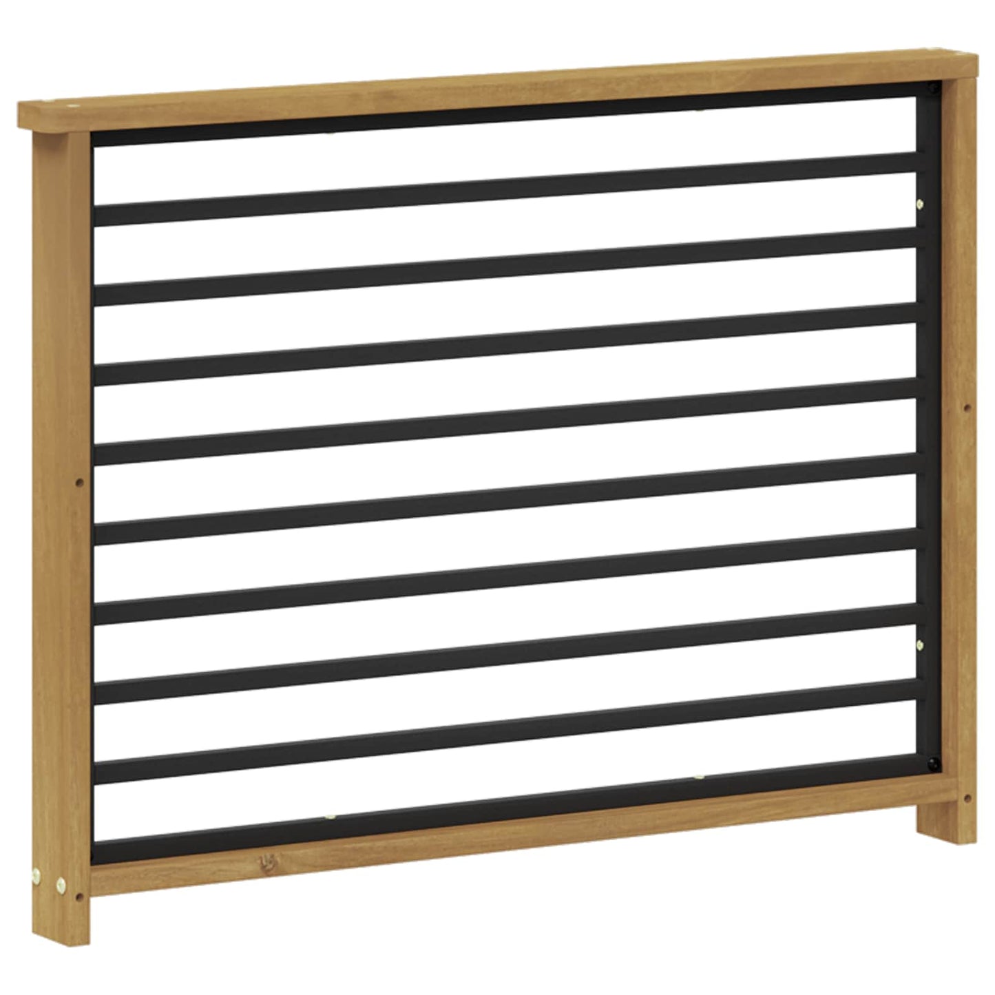 Armlene Modul 2 pcs Hvit 80 x 6 x 61 cm Solid akasietre