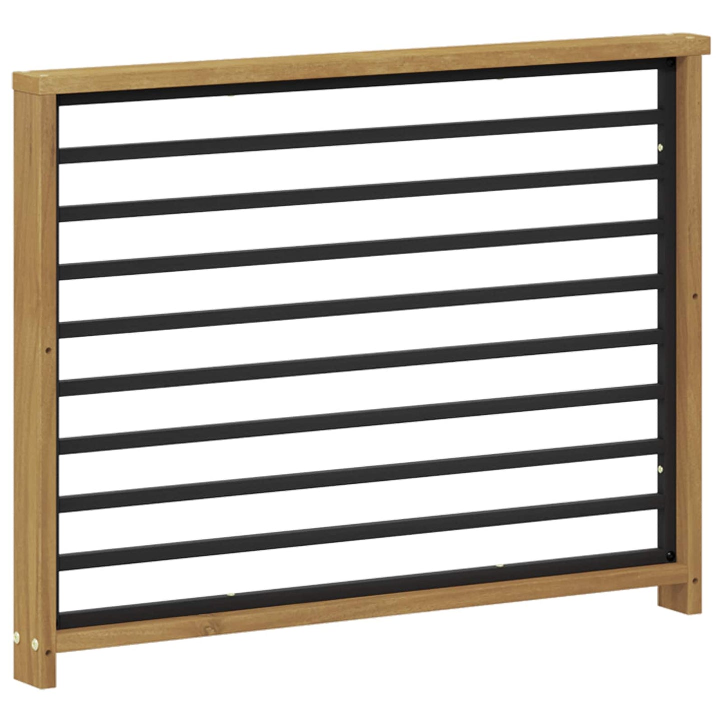Armlene Modul 2 pcs Hvit 80 x 6 x 61 cm Solid akasietre