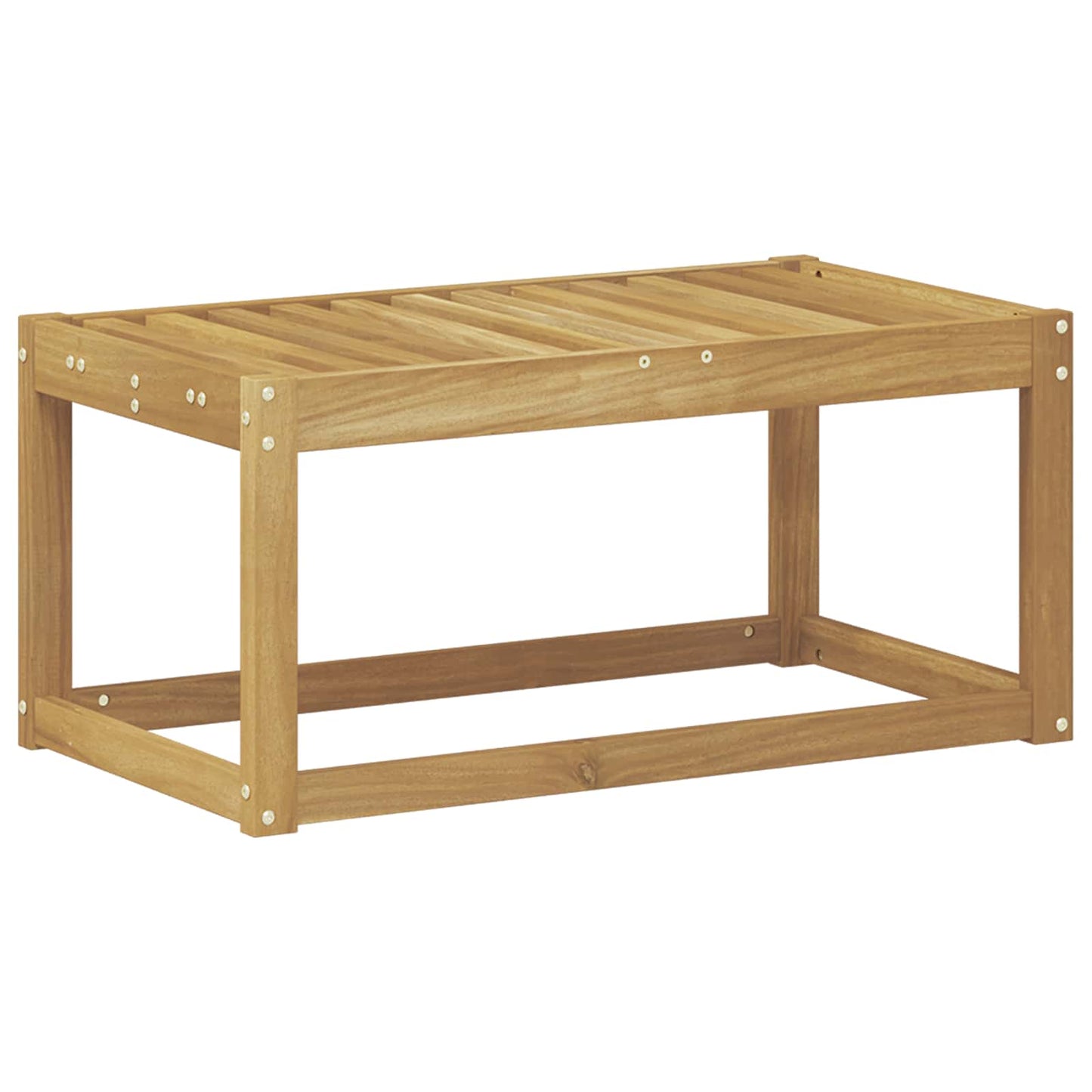 Utendørs Krakk Benk Hvit 79 x 43 x 37 cm Solid akasietre