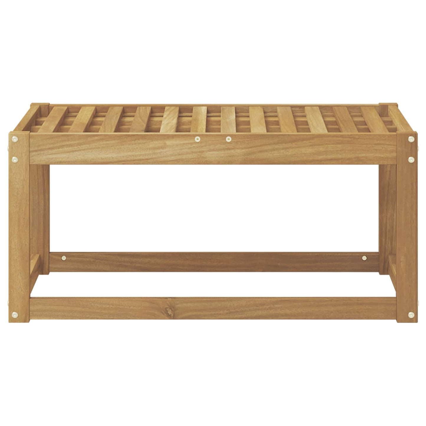 Utendørs Krakk Benk Hvit 79 x 43 x 37 cm Solid akasietre