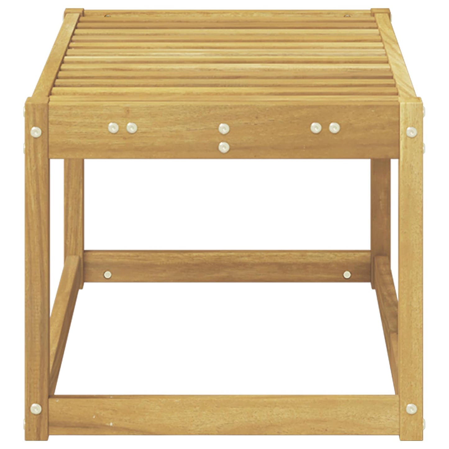 Utendørs Krakk Benk Hvit 79 x 43 x 37 cm Solid akasietre