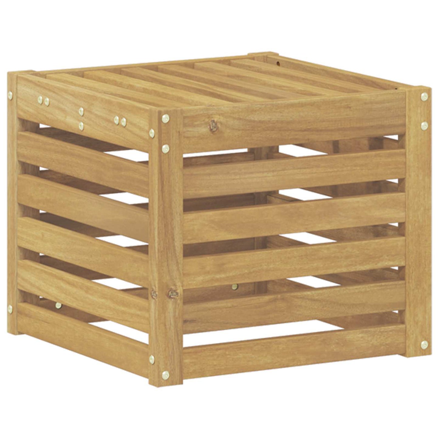 Utendørs sofa-sett Hvit 35 x 38 x 37 cm Solid akasietre