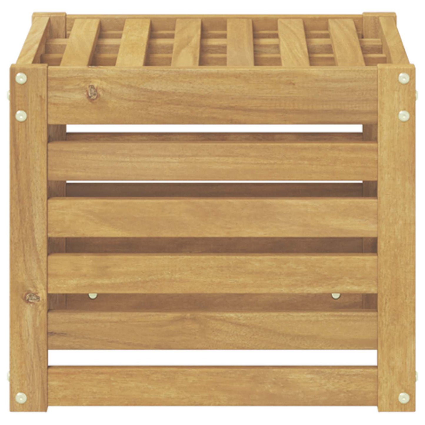 Utendørs sofa-sett Hvit 35 x 38 x 37 cm Solid akasietre