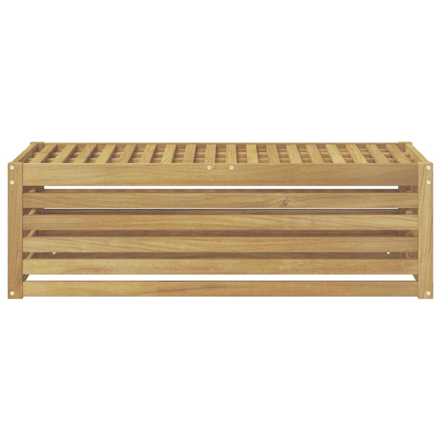 Utendørs Krakk Benk Hvit 115 x 43 x 37 cm Solid akasietre