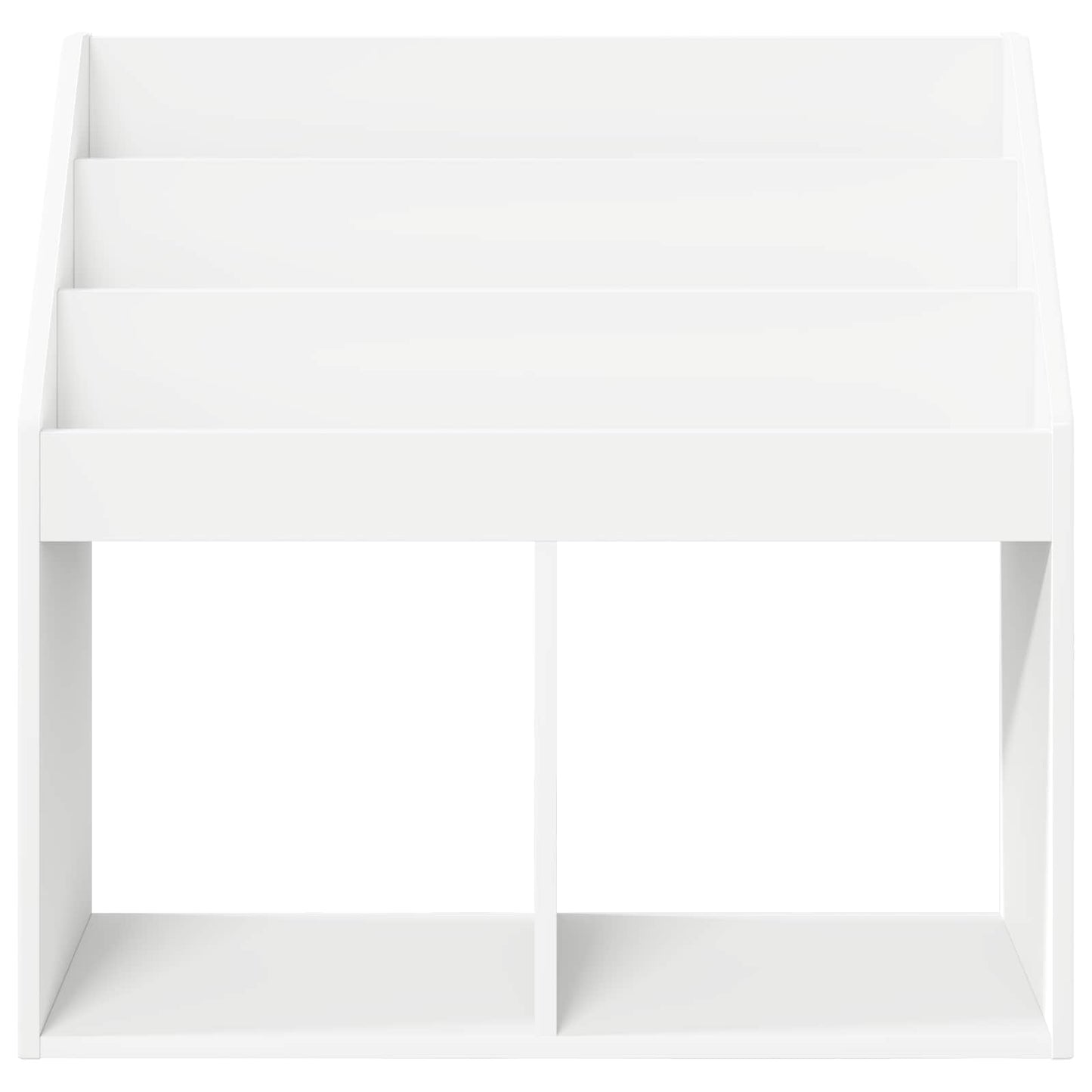 Barneskrivebokhylle Hvit 72,5 x 29,5 x 69 cm Konstruert tre