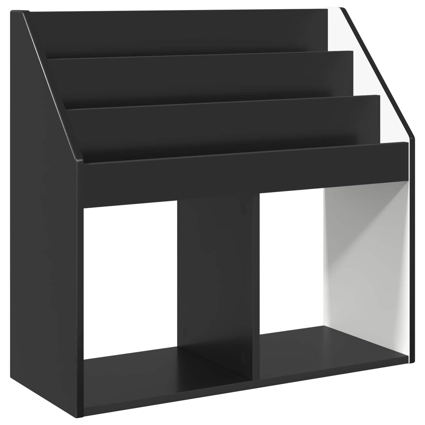 Barneskrivebokhylle Svart 72,5 x 29,5 x 69 cm Konstruert tre