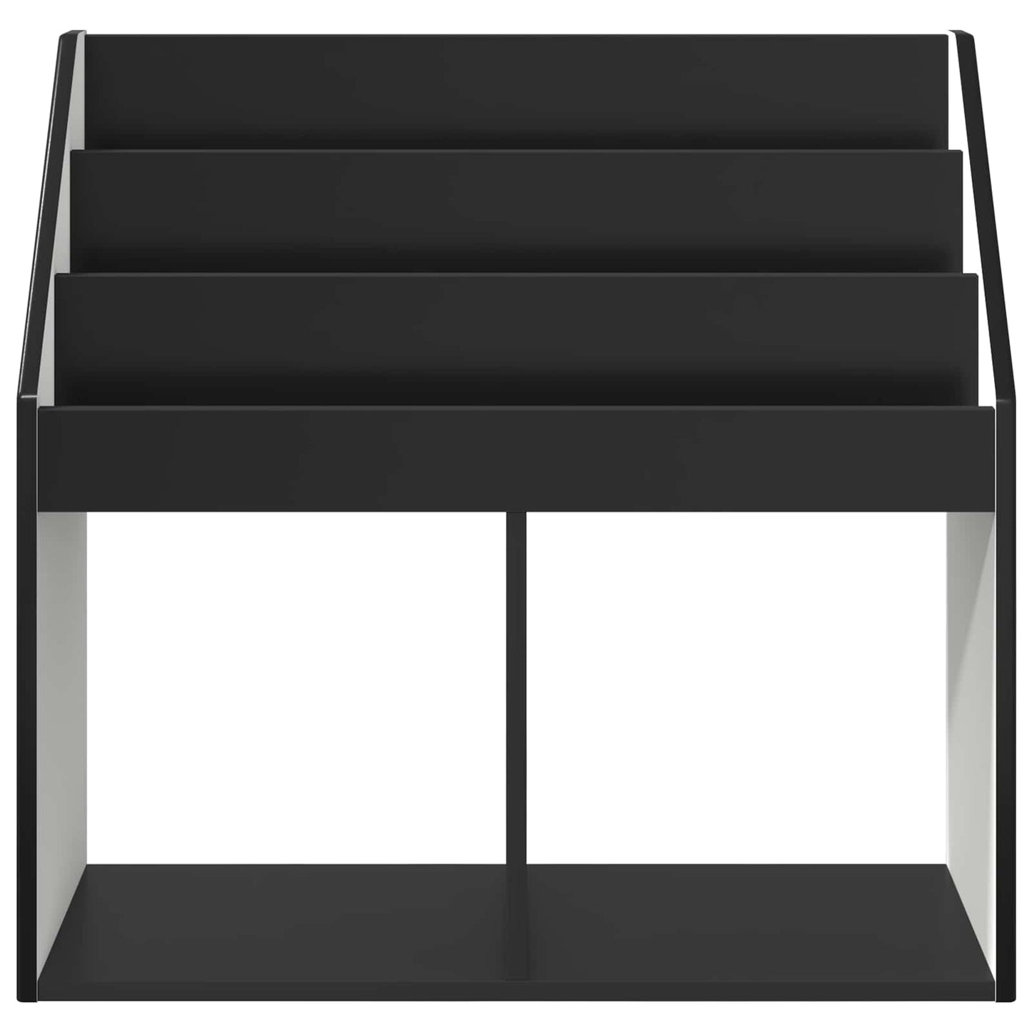 Barneskrivebokhylle Svart 72,5 x 29,5 x 69 cm Konstruert tre