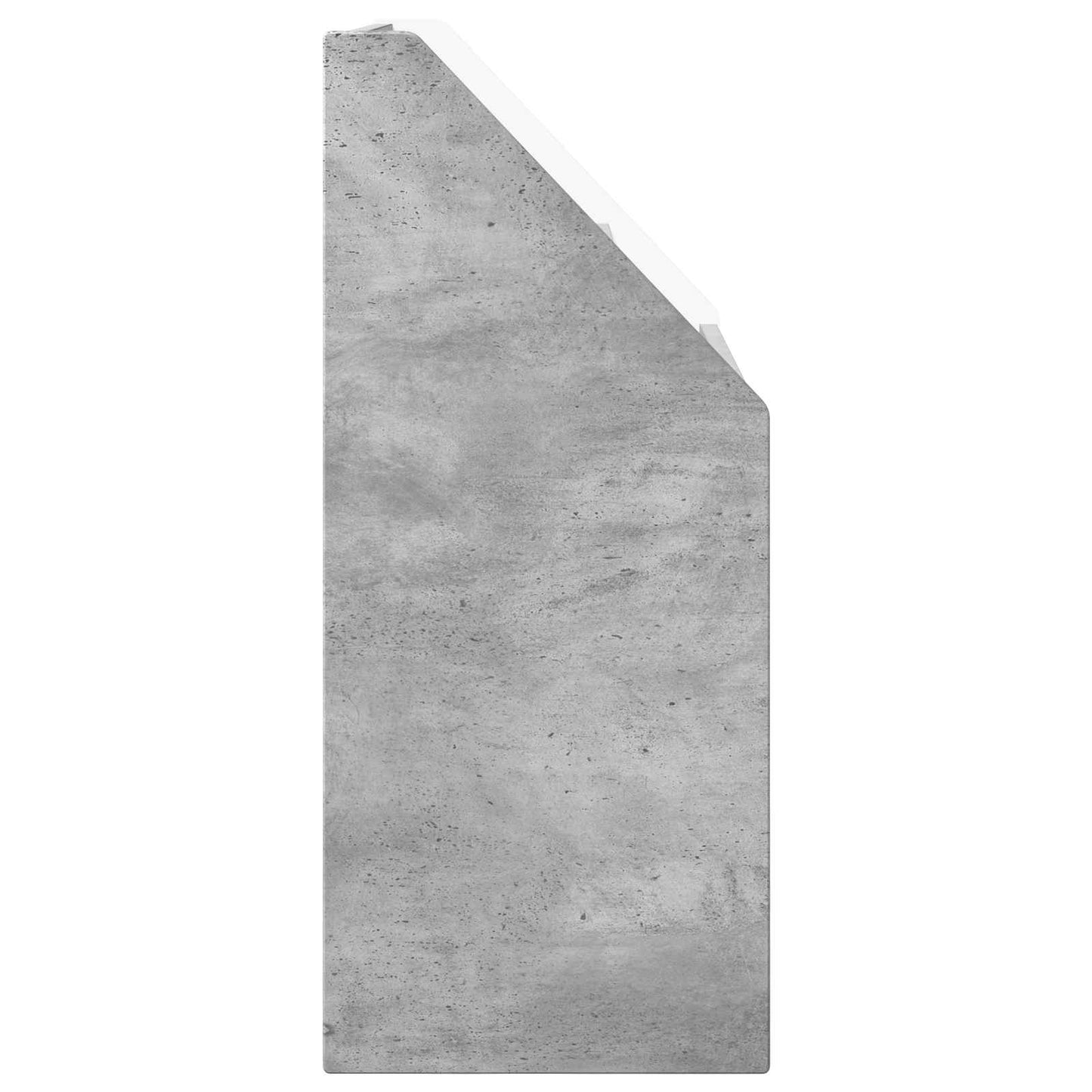 Barneskrivebokhylle med lagring Betonggrå 72,5 x 29,5 x 69 cm
