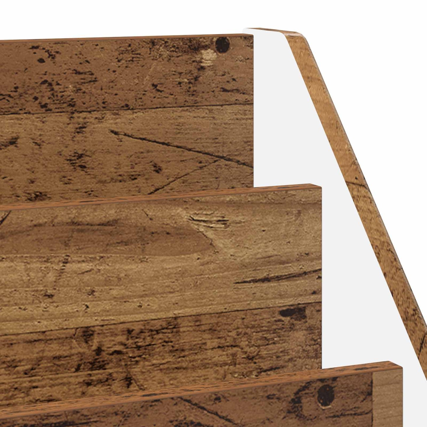 Barneskrivebokhylle med lagring Gammelt tre 72,5 x 29,5 x 69 cm