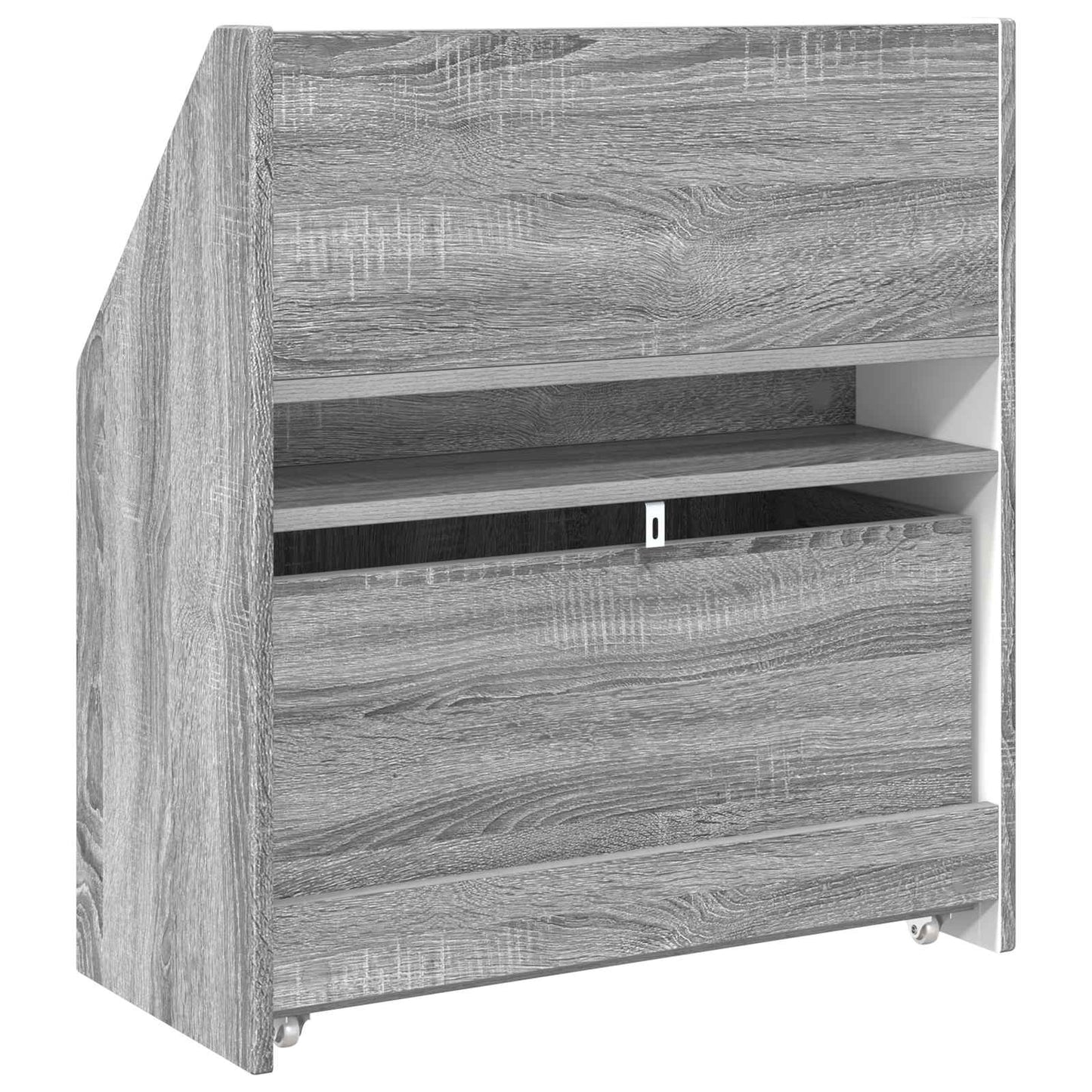 Barneskrivebokhylle Grå Sonoma 60 x 29,5 x 69 cm Konstruert tre