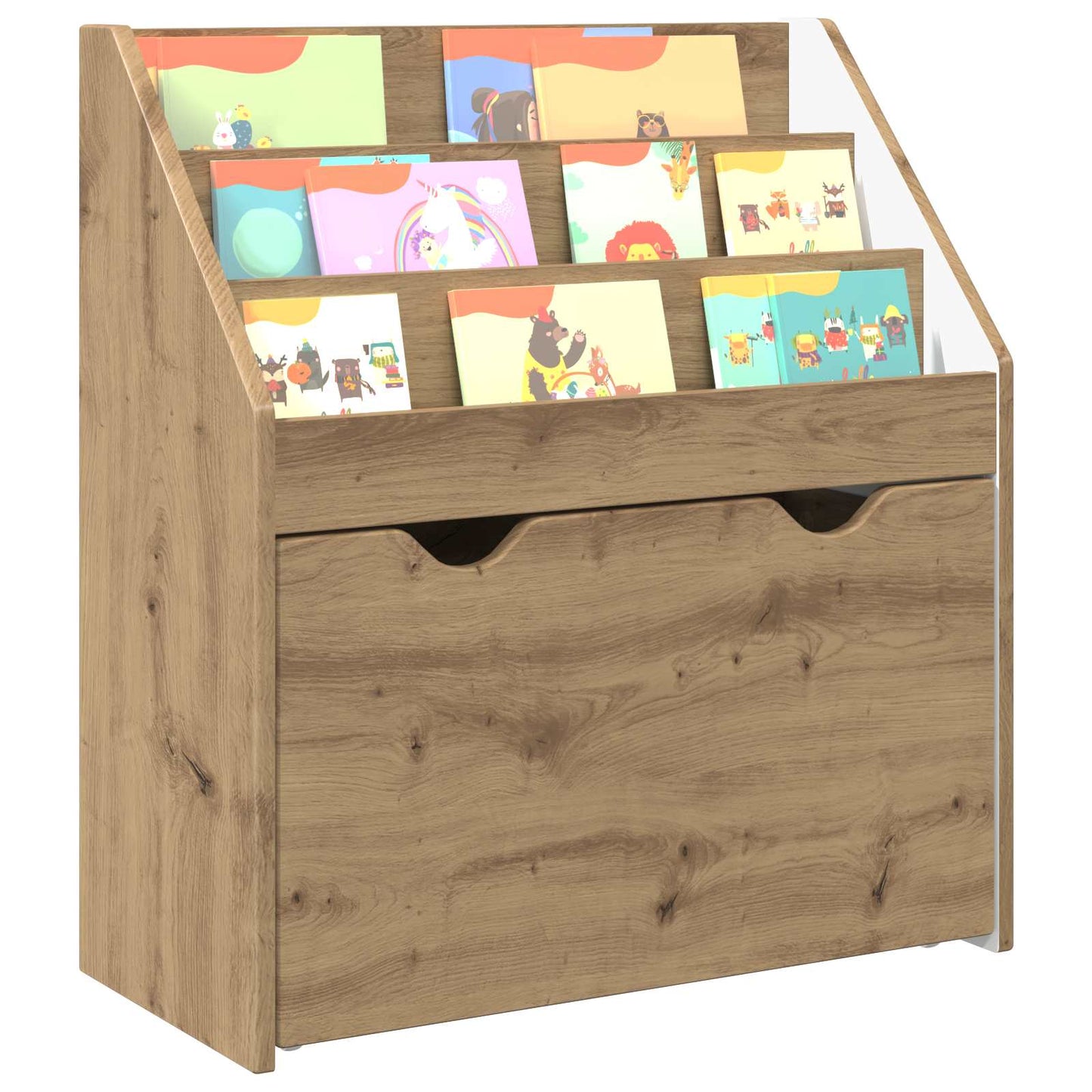 Barneskrivebokhylle med skuff Artisan Eik 60 x 29,5 x 69 cm
