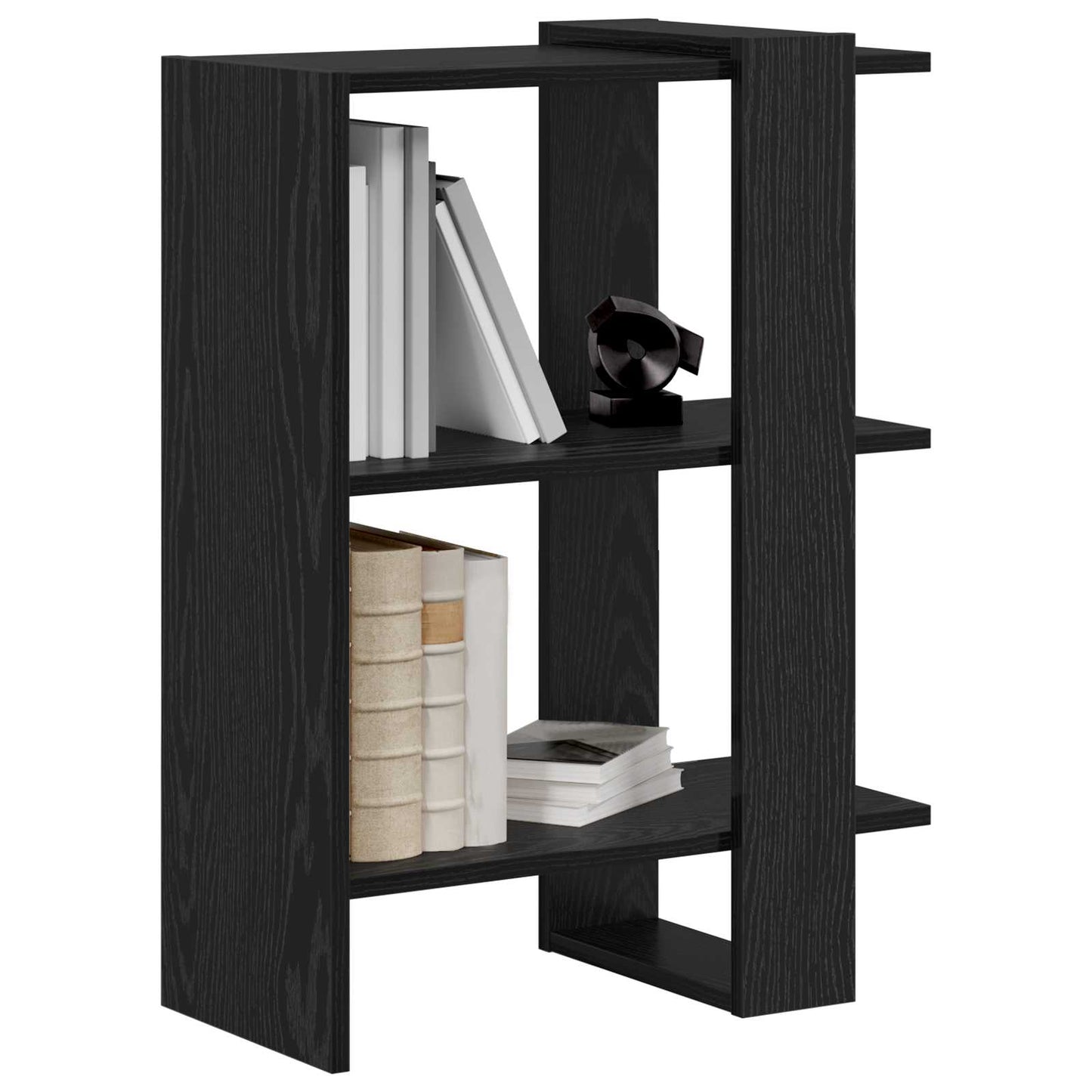 Bokhylle Svart Eik 52 x 25 x 71,5 cm Konstruert tre
