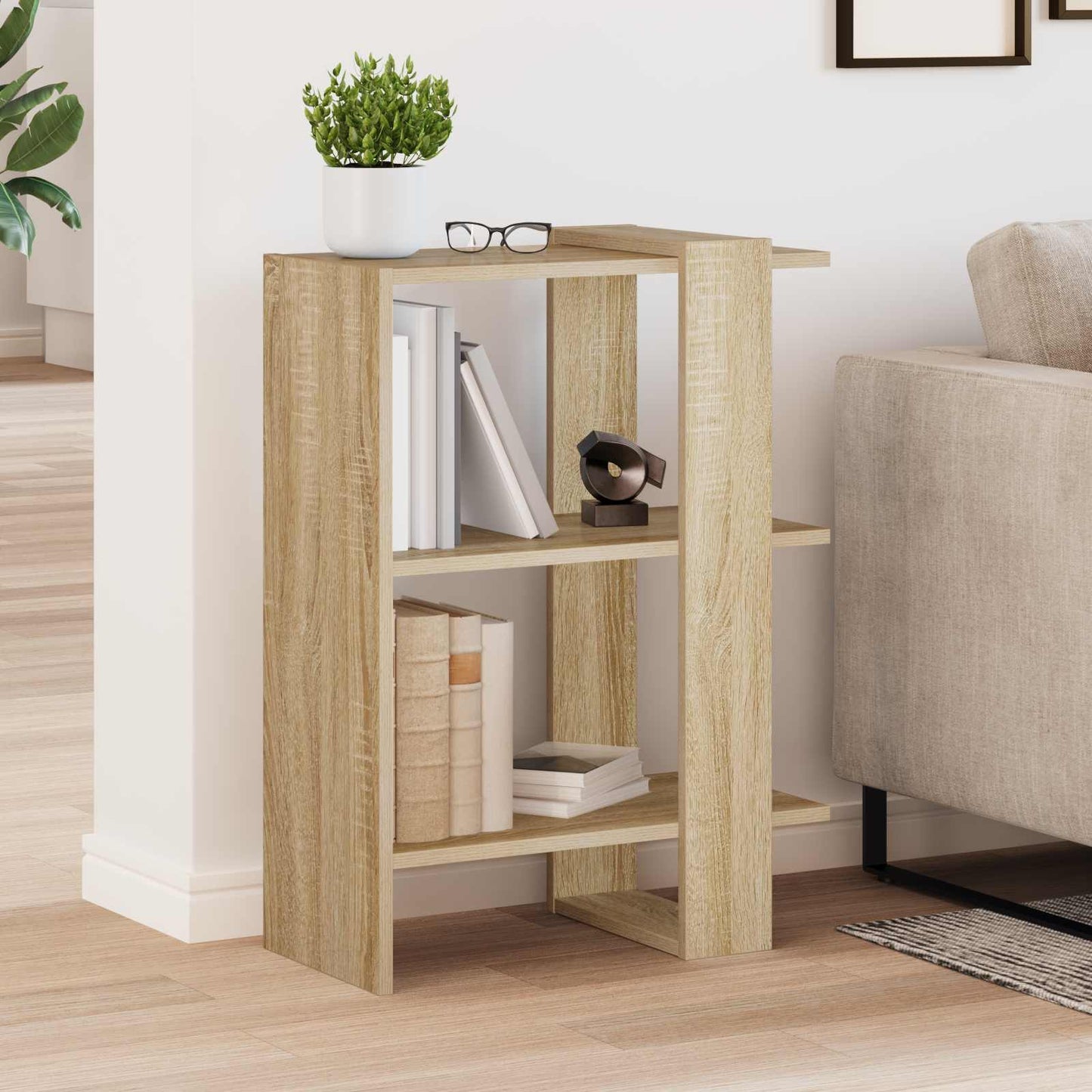 Bokhylle Sonoma eik 52 x 25 x 71,5 cm Konstruert tre