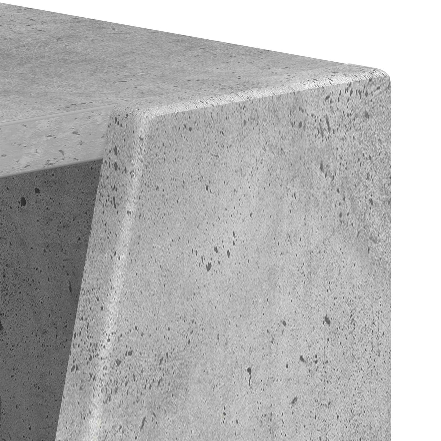 Sidehylle Betonggrå 33 x 32 x 70,5 cm Konstruert tre