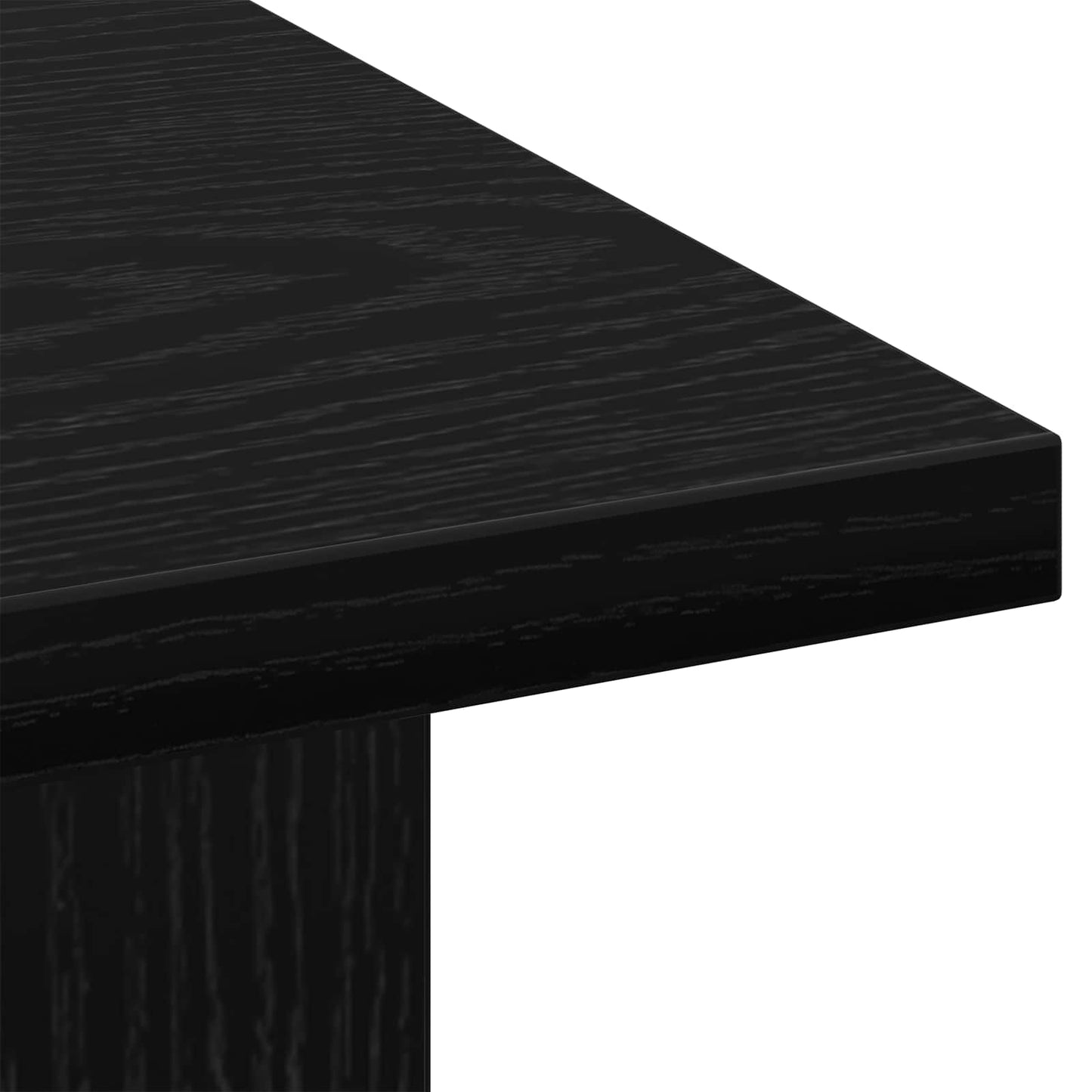 Kaffebord med skuff Svart Eik 77 x 55 x 42 cm Konstruert tre