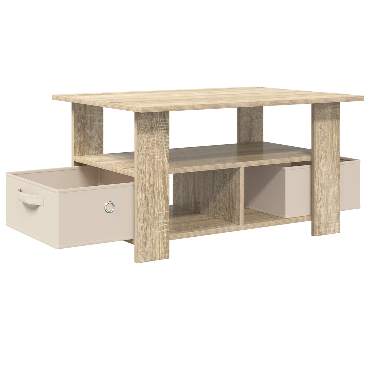 Kaffebord med skuff Sonoma eik 77 x 55 x 42 cm Konstruert tre