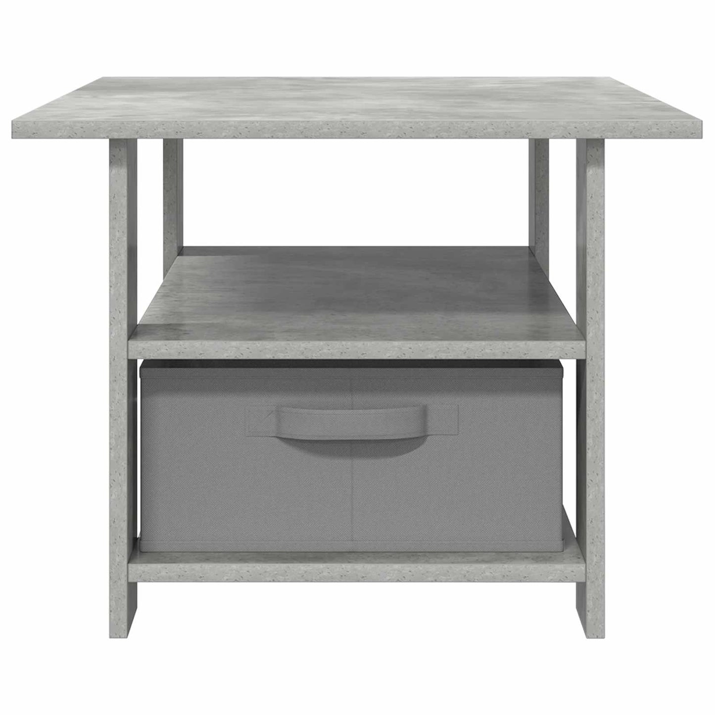 Kaffebord med skuff Betonggrå 77 x 55 x 42 cm Konstruert tre