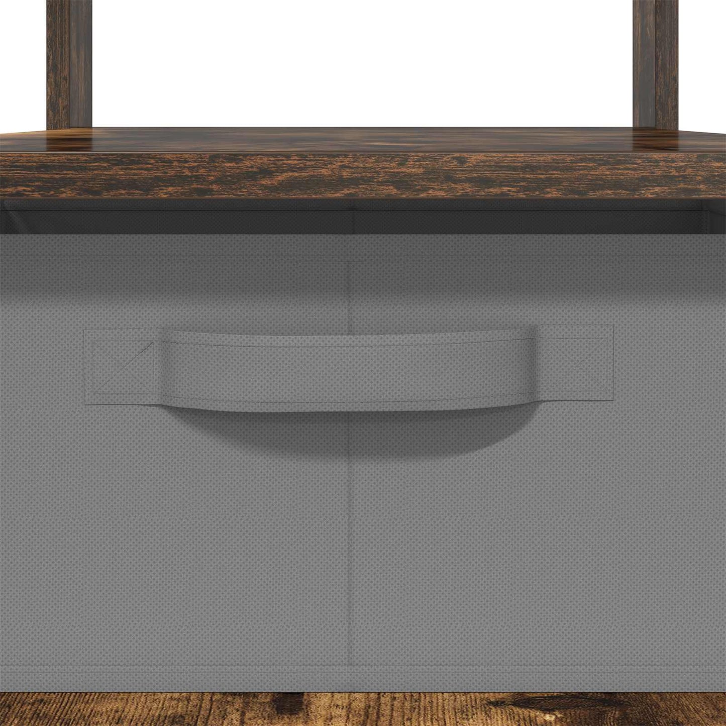 Kaffebord med skuff Røkt eik 77 x 55 x 42 cm Konstruert tre