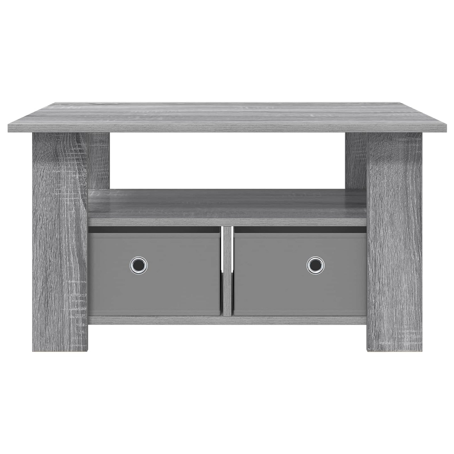 Kaffebord med skuff Grå Sonoma 77 x 55 x 42 cm Konstruert tre