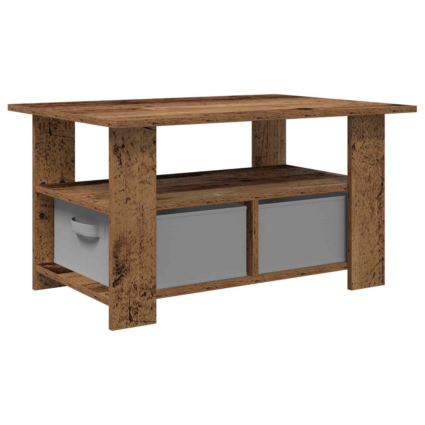 Kaffebord med skuff Gammelt tre 77 x 55 x 42 cm Konstruert tre