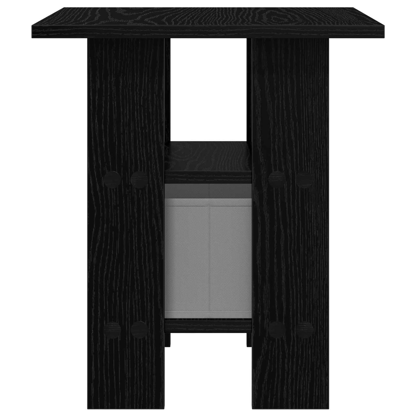 Nattbord med skuff Svart Eik 41 x 40 x 45 cm Konstruert tre