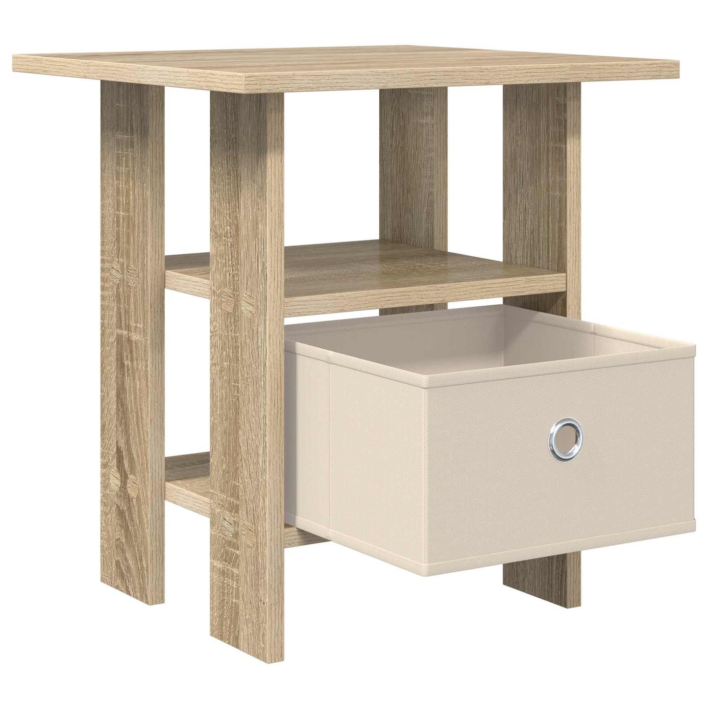 Nattbord 2 pcs Sonoma eik 41 x 40 x 45 cm Konstruert tre