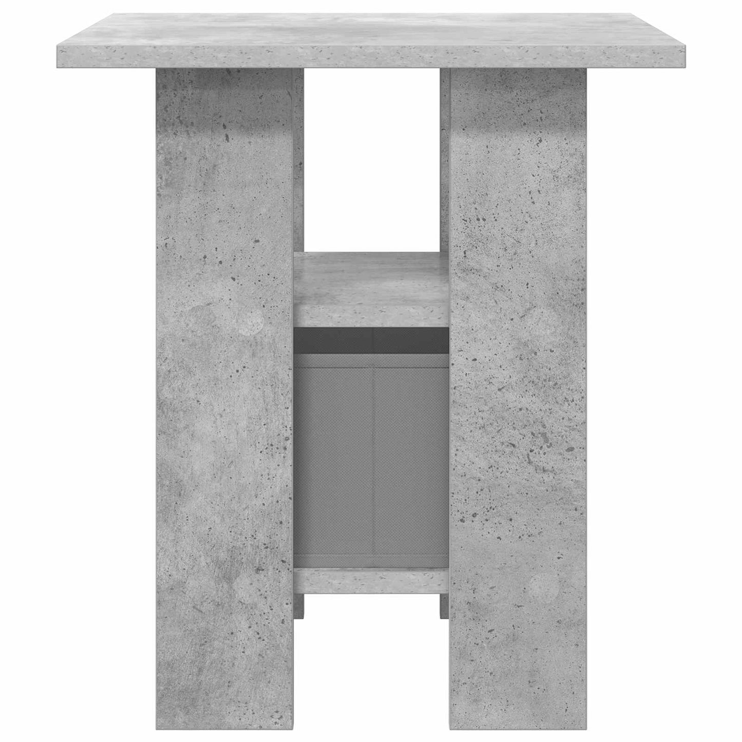 Nattbord med skuff Betonggrå 41 x 40 x 45 cm Konstruert tre